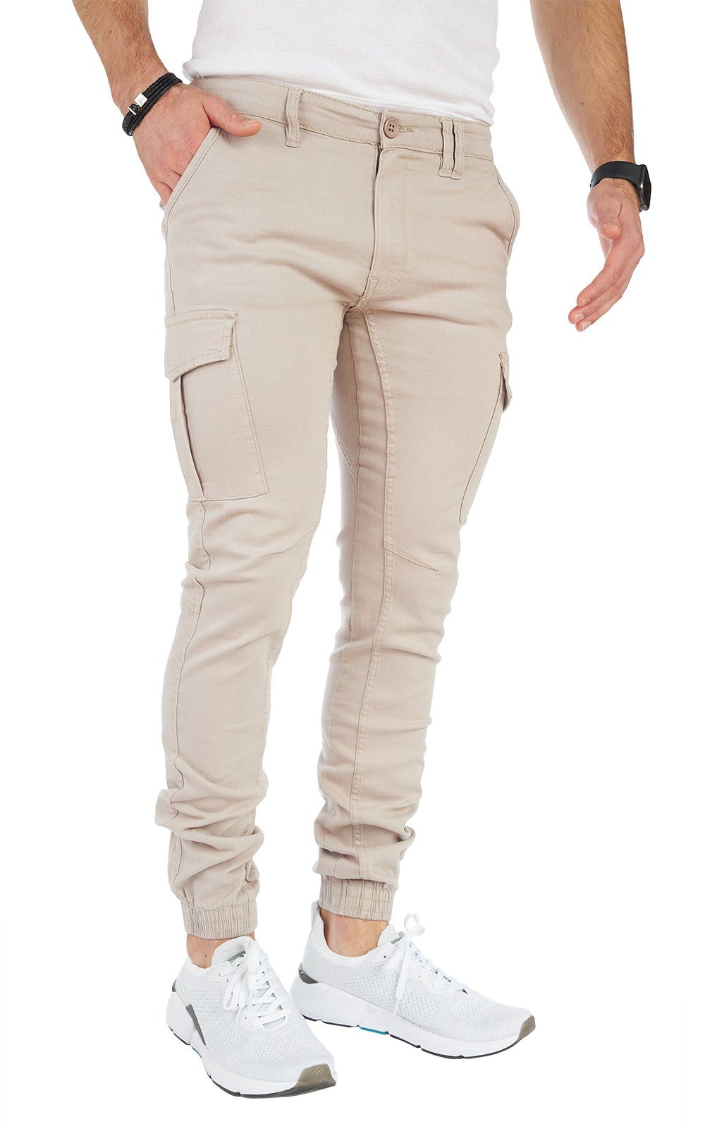 Styleko Cargohose Slim fit Cargohose Herren Cargohose männer Cargohose für Herren Jogger – Bild 5 von 5