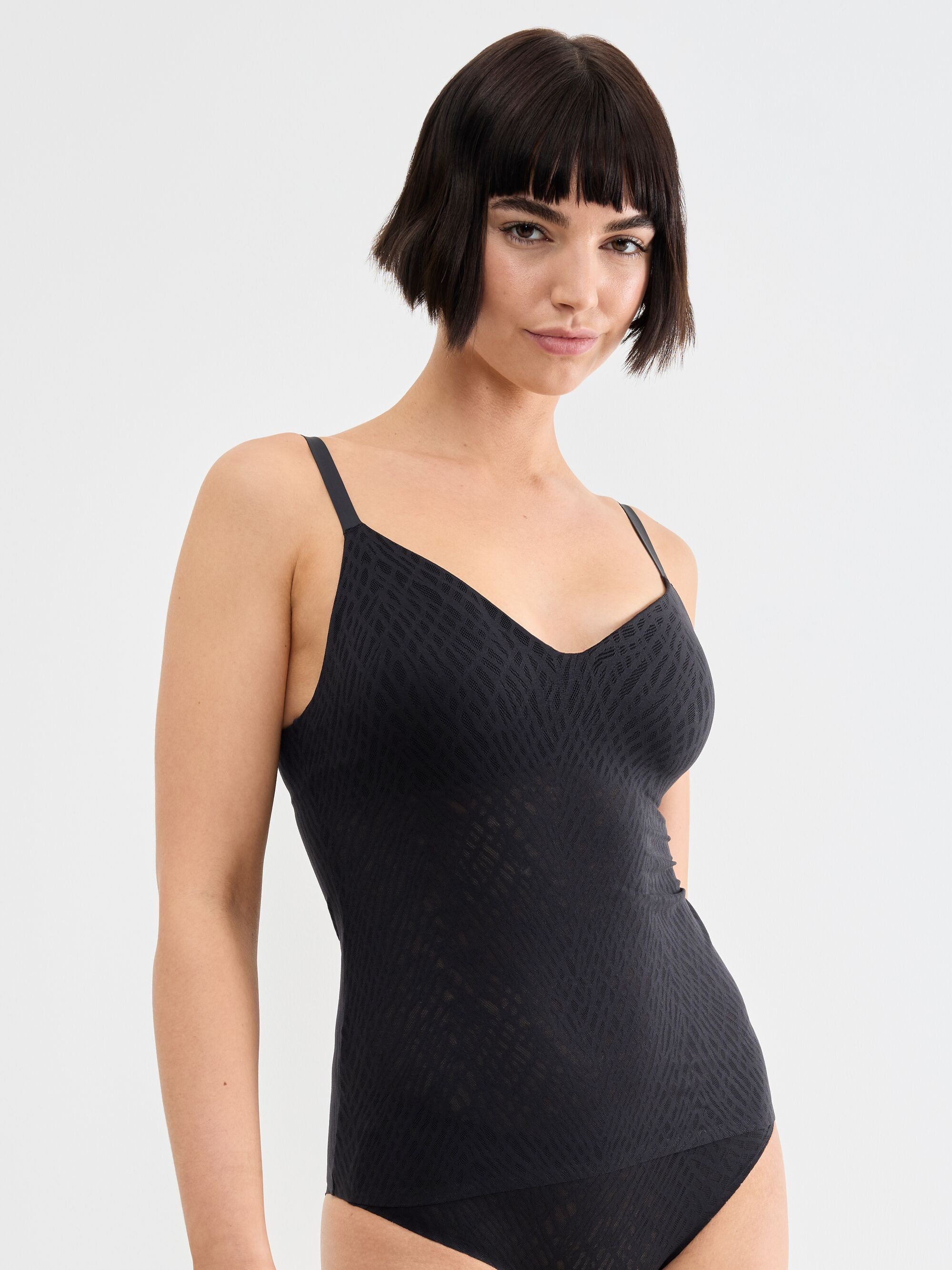 sloggi BH-Hemd ZEROFeelBliss THE UP PushUpShirt unsichtbar mit Spitzenoptik
