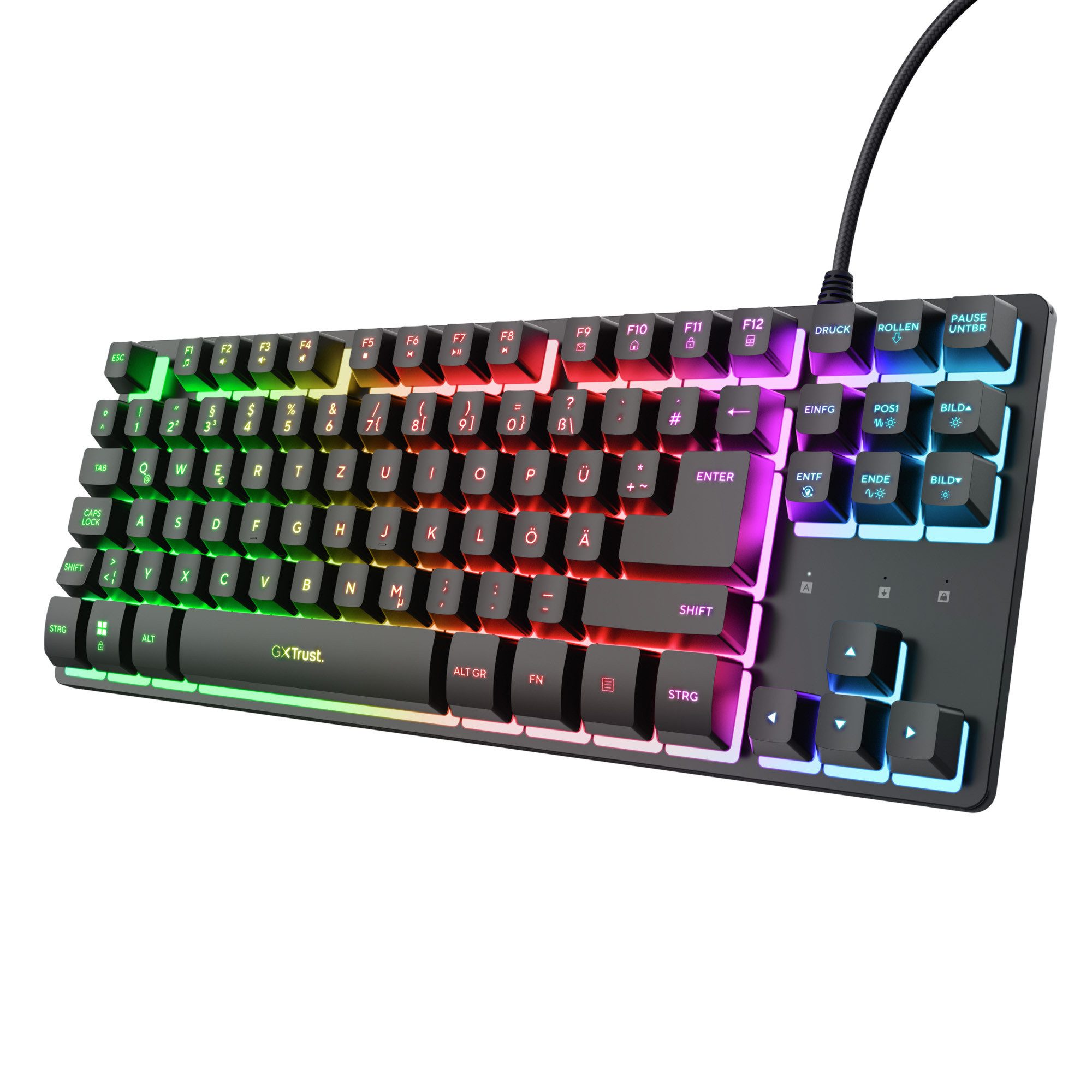 Trust GXT833 THADO Gaming Tastatur mit TKL-Beleuchtung Gaming-Tastatur