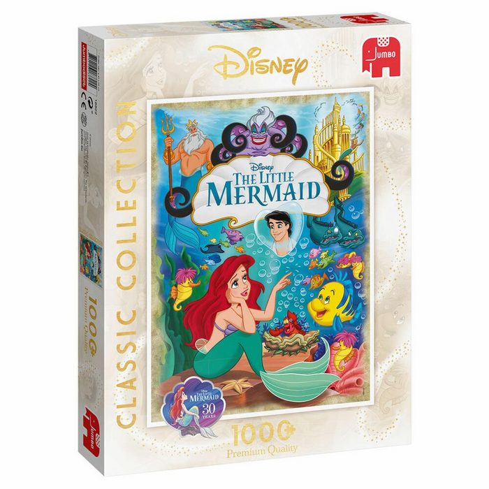 Jumbo Spiele Puzzle Disney Classic Collection Die kleine Meerjungfrau 1000 Puzzleteile