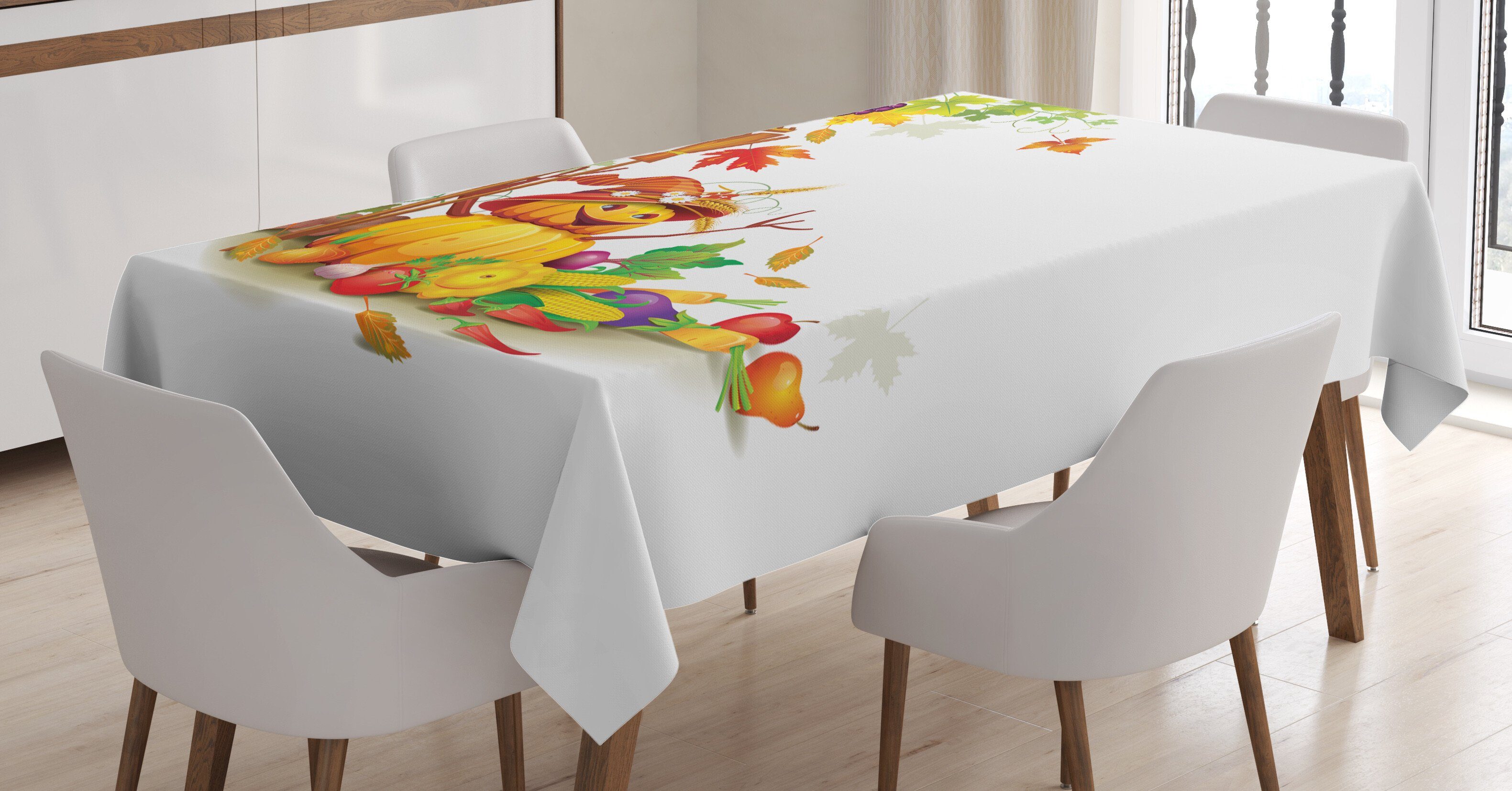 Abakuhaus Tischdecke Farbfest Waschbar Für Klare geeignet Farben, den Bereich das Erntedankfest Außen Herbst-Ernte