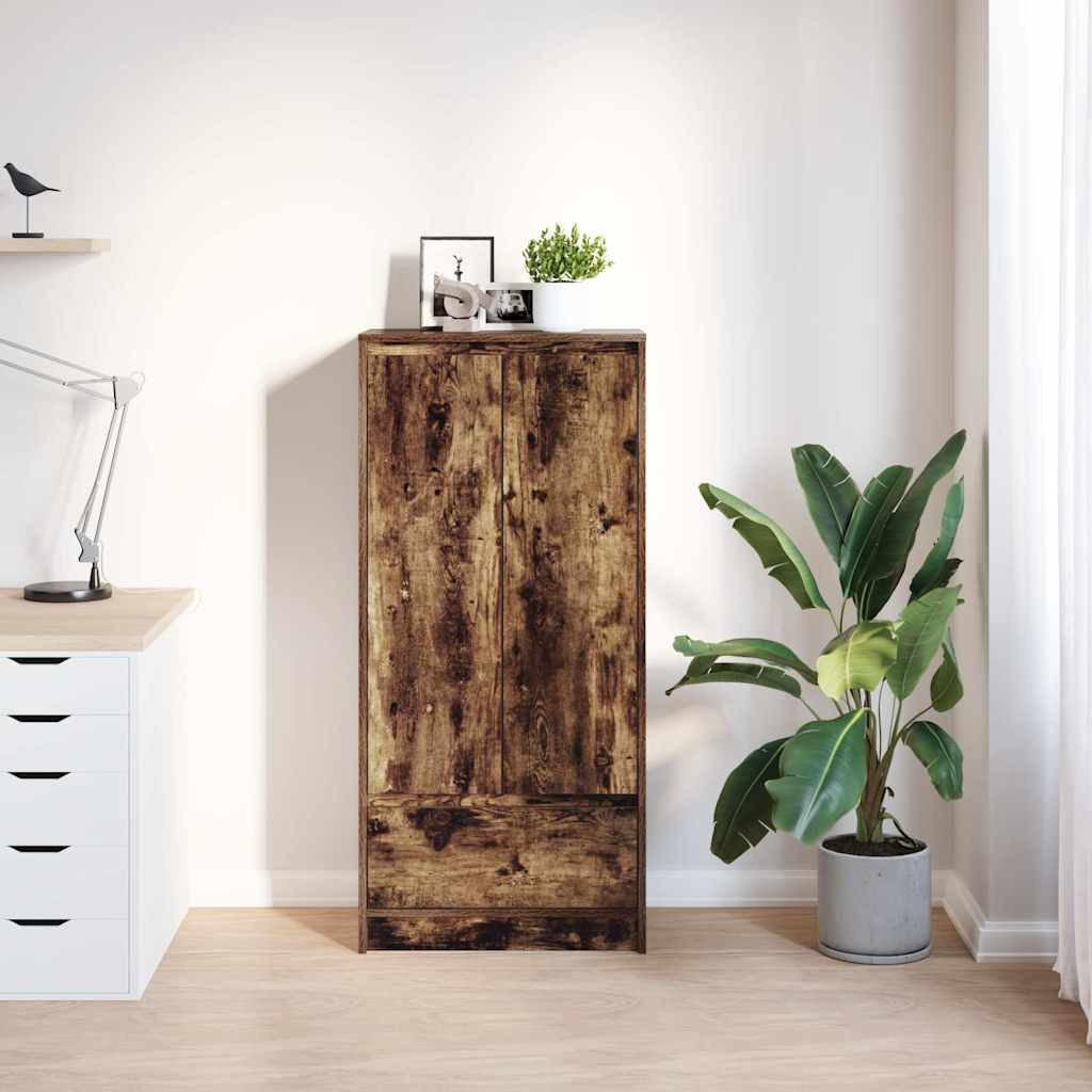 vidaXL Sideboard Schrank mit Schublade Räuchereiche günstig online kaufen