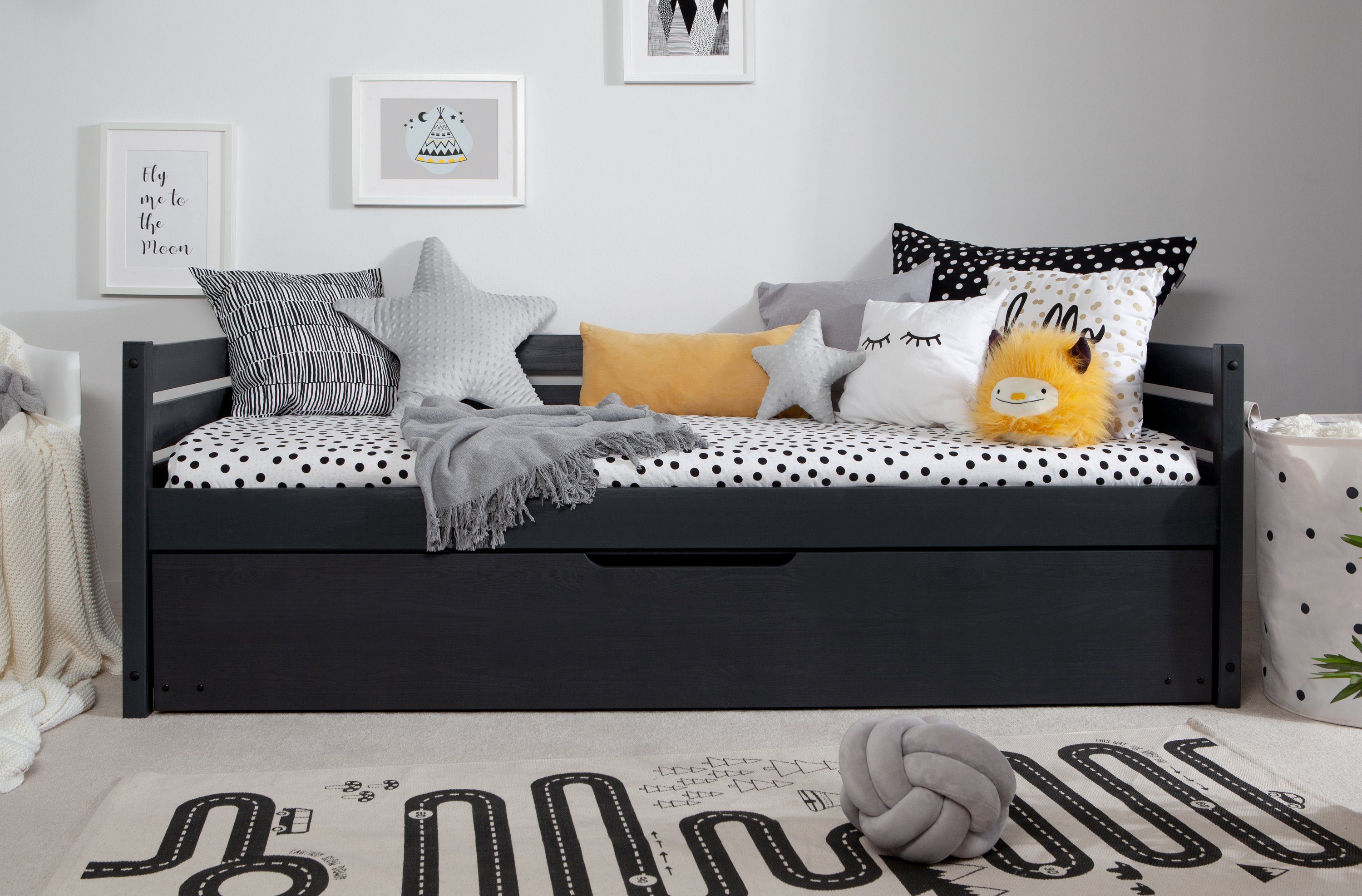 Ticaa Bettgestell Sofabett Naomi inkl. Ausziehbett, 90x200 günstig online kaufen