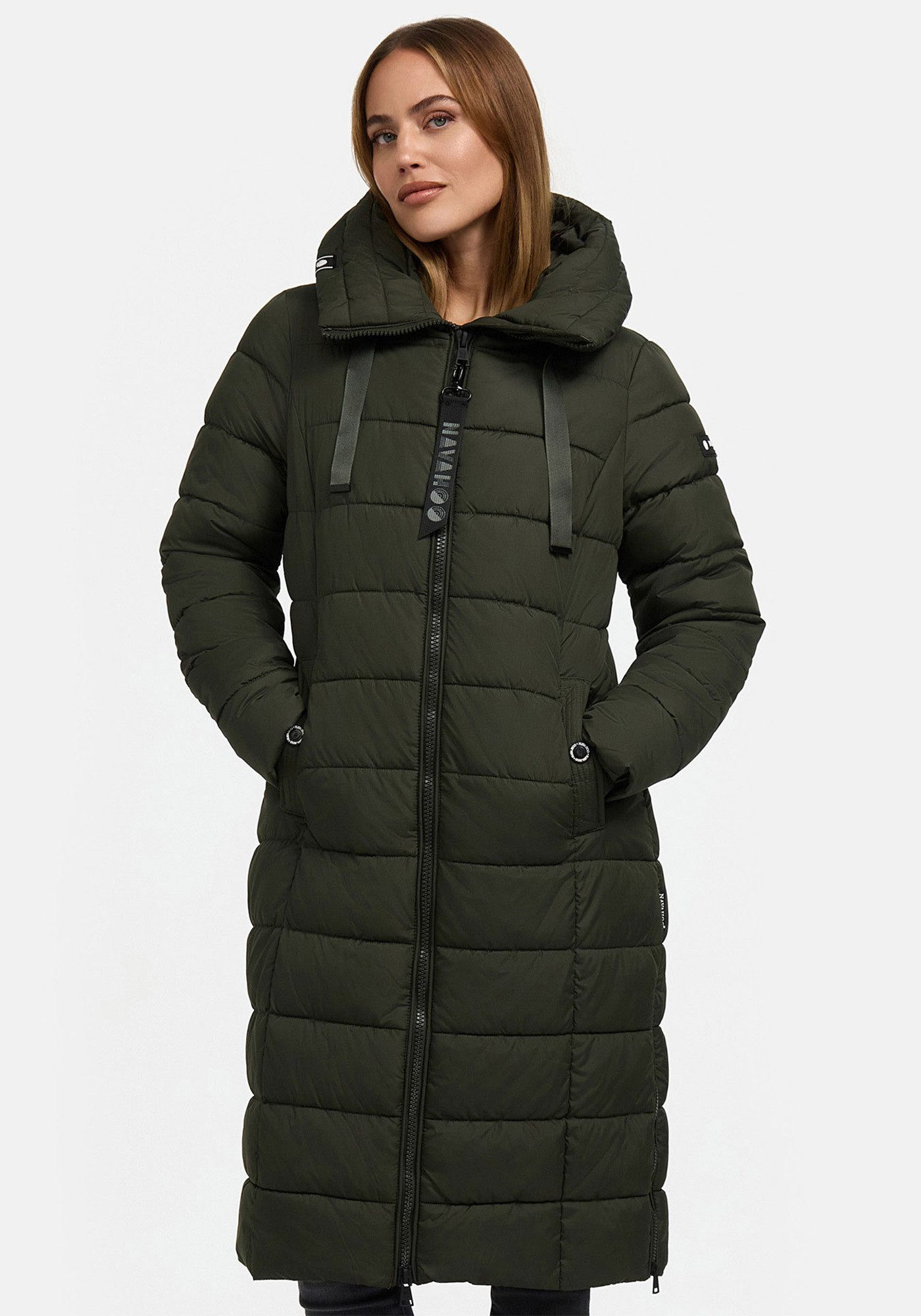 Navahoo Winterjacke Mondmaedchen Extra langer Schnitt mit seitlichen Schlitzen