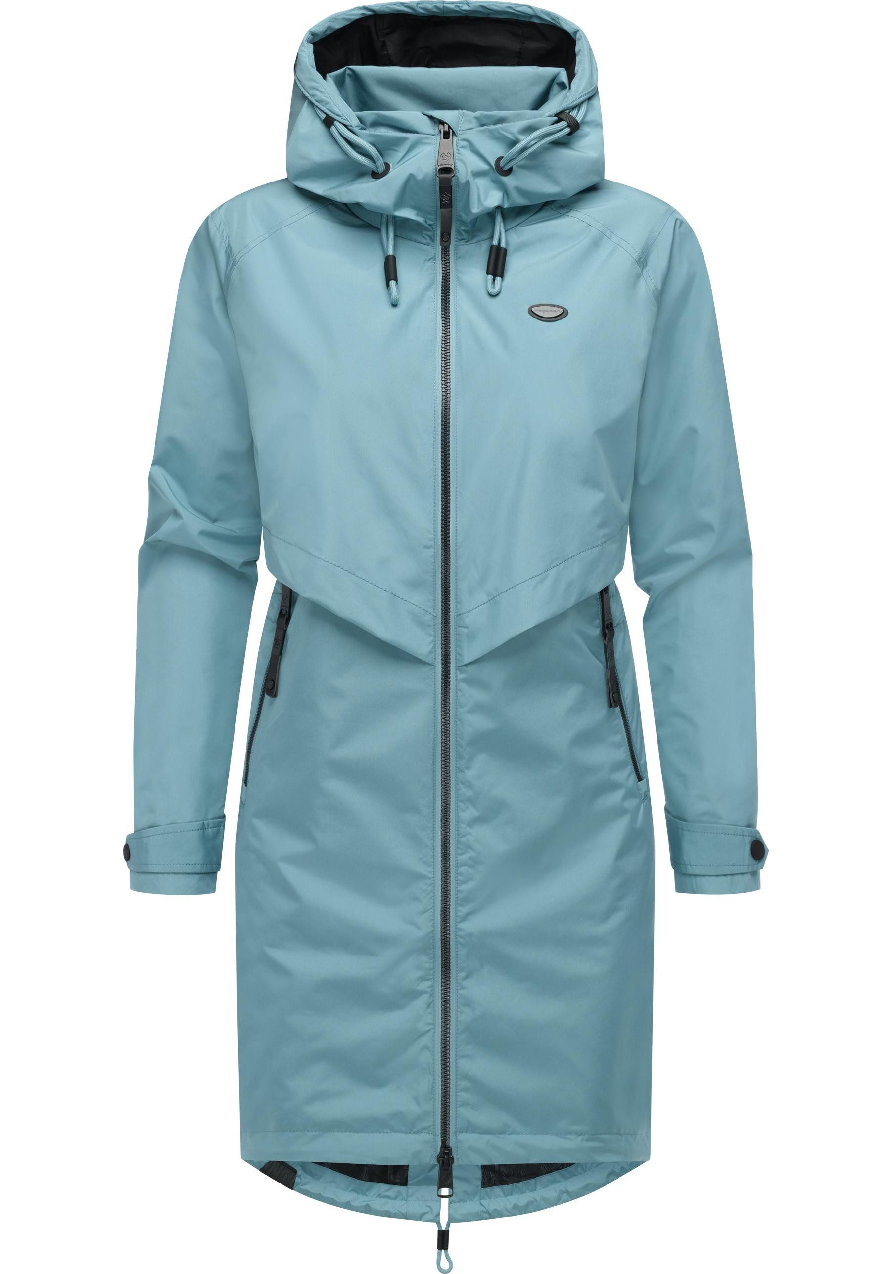 Ragwear Jerseymantel Frodik Wasserdichter oversized Damen Parka für die Übergangszeit