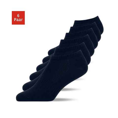 SNOCKS Sneakersocken kurze Socken für Herren & Damen (6-Paar) aus Bio-Baumwolle, für jeden Schuh und Anlass