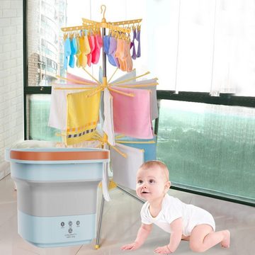 DTC GmbH Wäscheschleuder Wäscheschleuder Mini Waschmaschine,faltbare Turbinenwaschmaschine, 2400 U/min, für Babykleidung, Unterwäsche, BH, perfekt für Camping