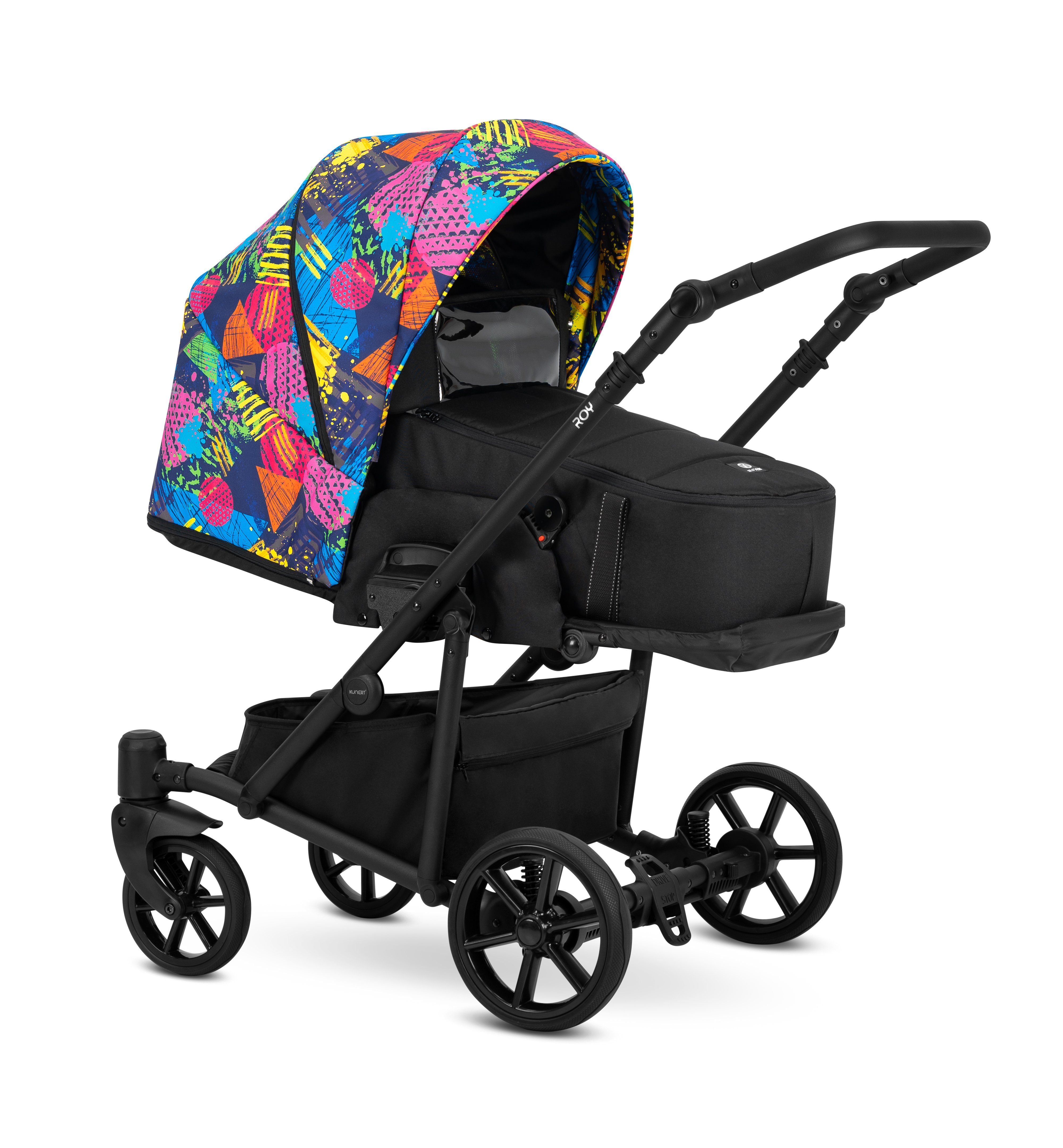 babies-on-wheels Kombi-Kinderwagen 2 in 1 Kinderwagen-Set Roy - 12 Teile - in 7 Farben