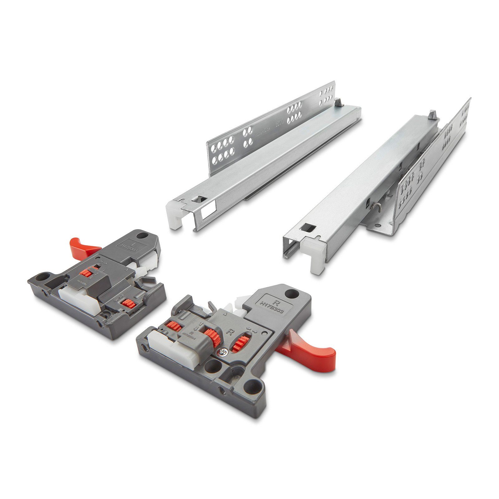 SO-TECH® Auszug Unterflurführung bis 30 kg, Softclose, FullSlide 3D-Funktion, Länge 300 mm, UV2-30-K3D-SC