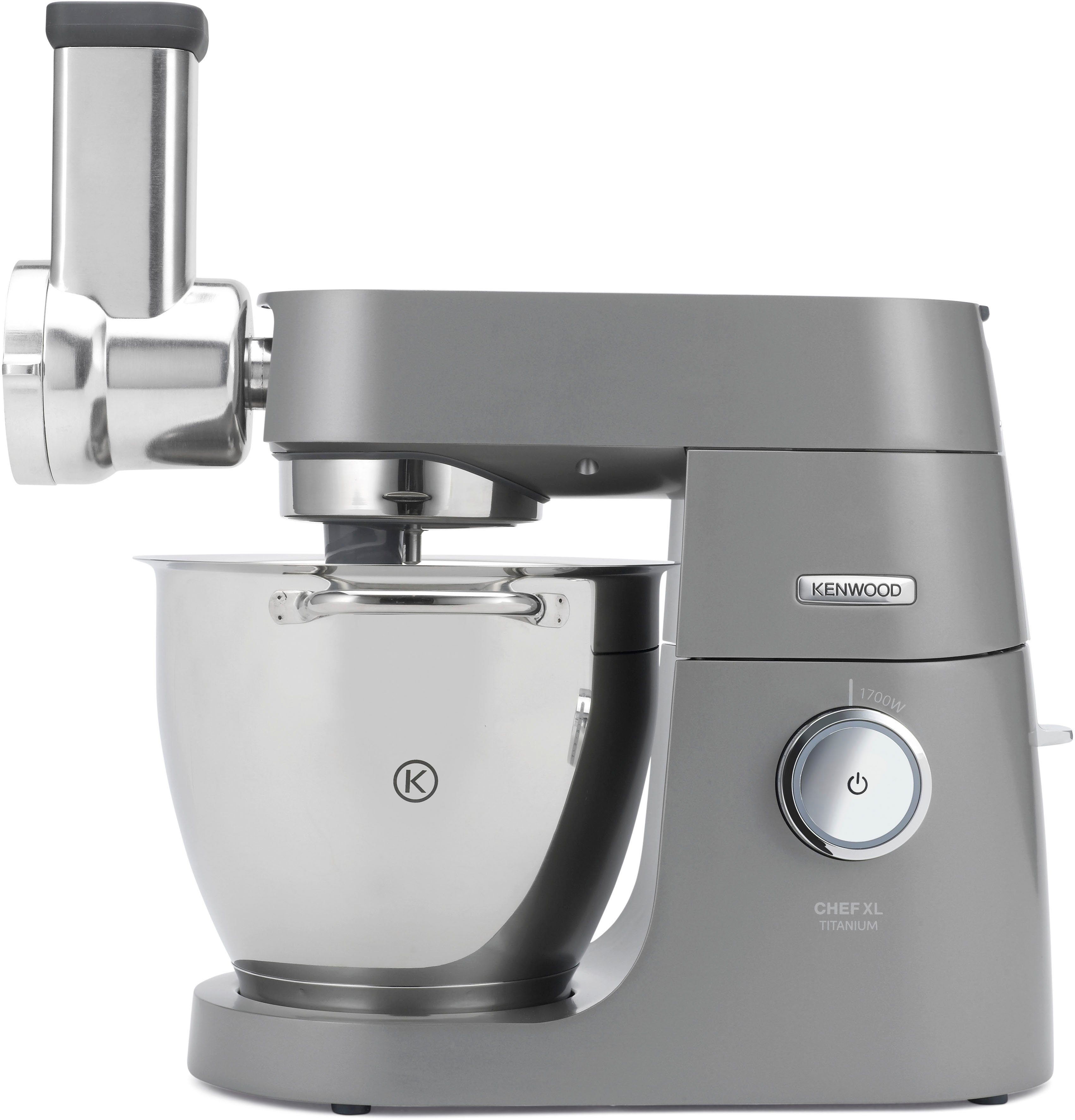 KENWOOD Trommelraffel KAX643ME, Zubehör für Kenwood Küchenmaschinen, Nur nutzbar mit dem dazugehörigen Adapter (nicht im Lieferumfang)