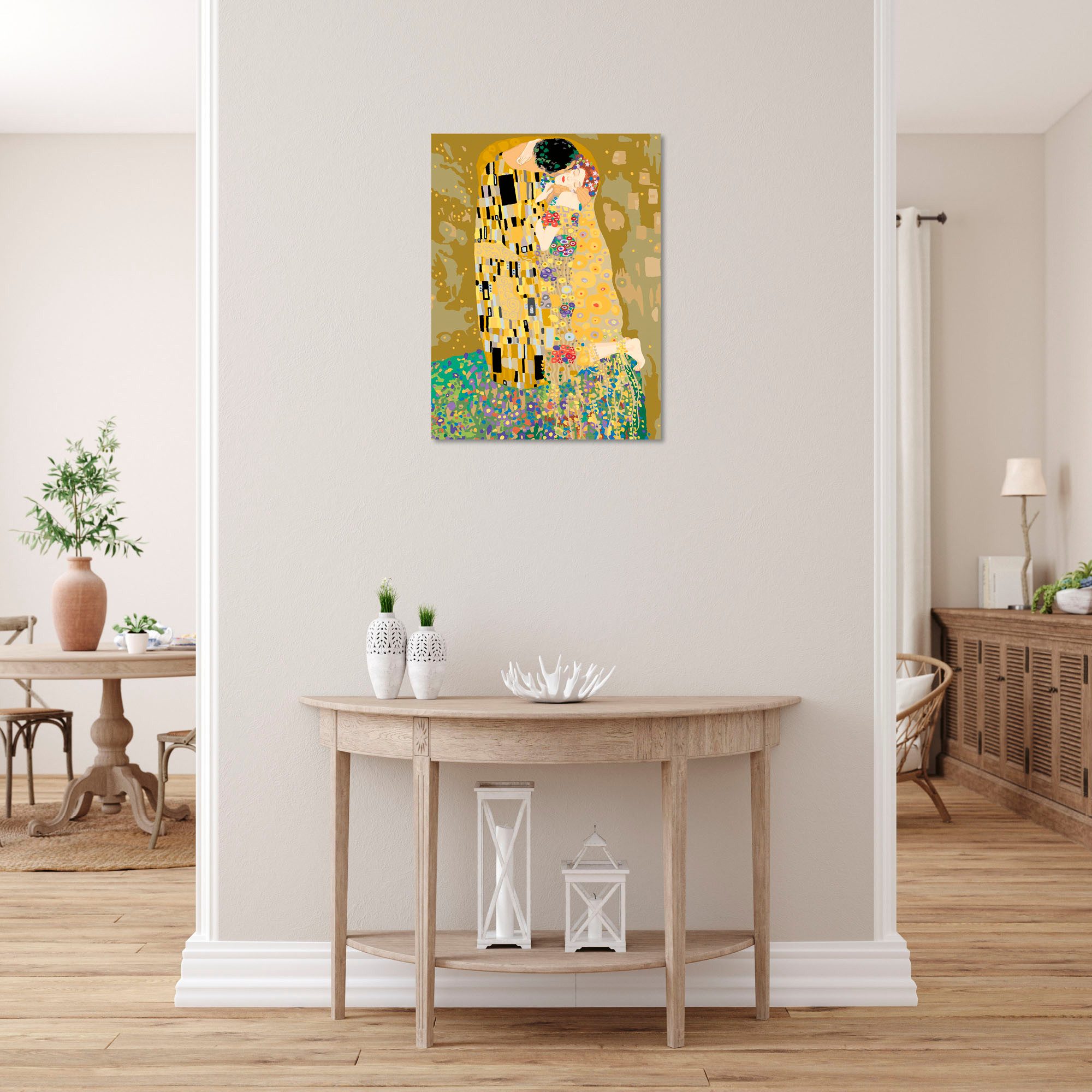 Ravensburger Malen nach Zahlen CreArt, Leinwand ART Collection: Der Kuss (Klimt), Made in Europe