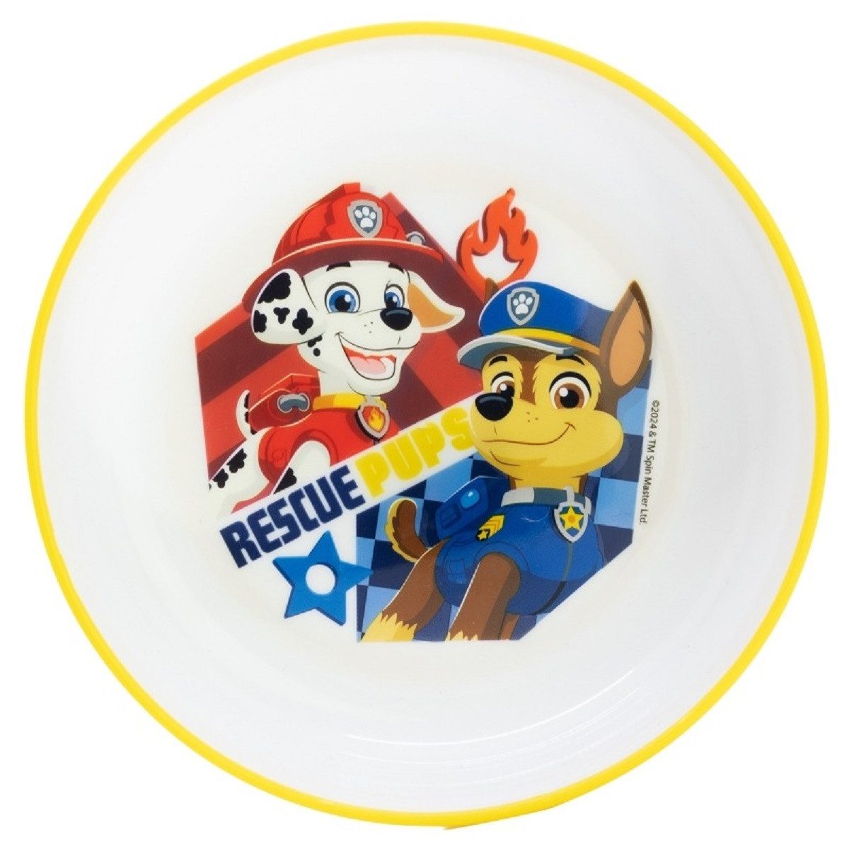 PAW PATROL Müslischale Kindergeschirr ab 4 Jahren Schale für Kinder mikrowellengeeignet