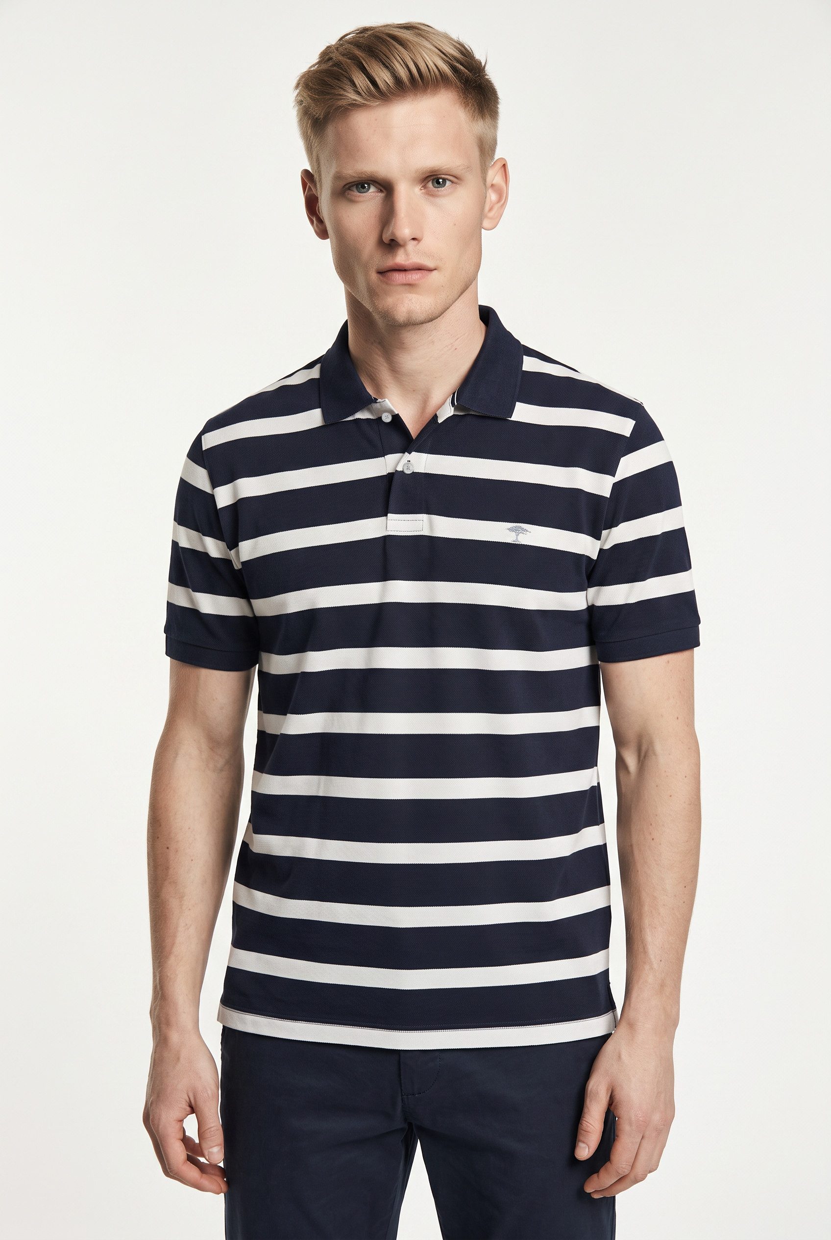 FYNCH-HATTON Poloshirt mit Logo Stickerei