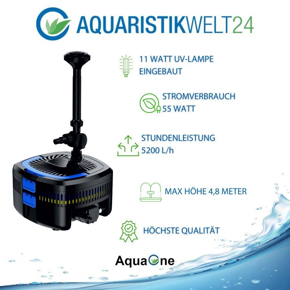 Aquaone Teichfilter CUF-2800 Teichfilter inkl. Teichfontäne günstig online kaufen