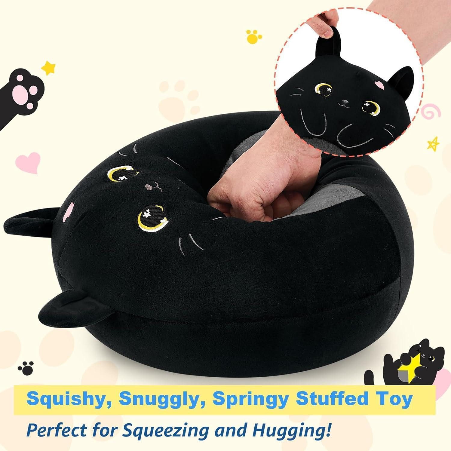 LuxusKollektion Kuscheltier Plüschtier Katze Kuscheltier Plüsch Kawaii 30cm Geschenk Katze Schwarz