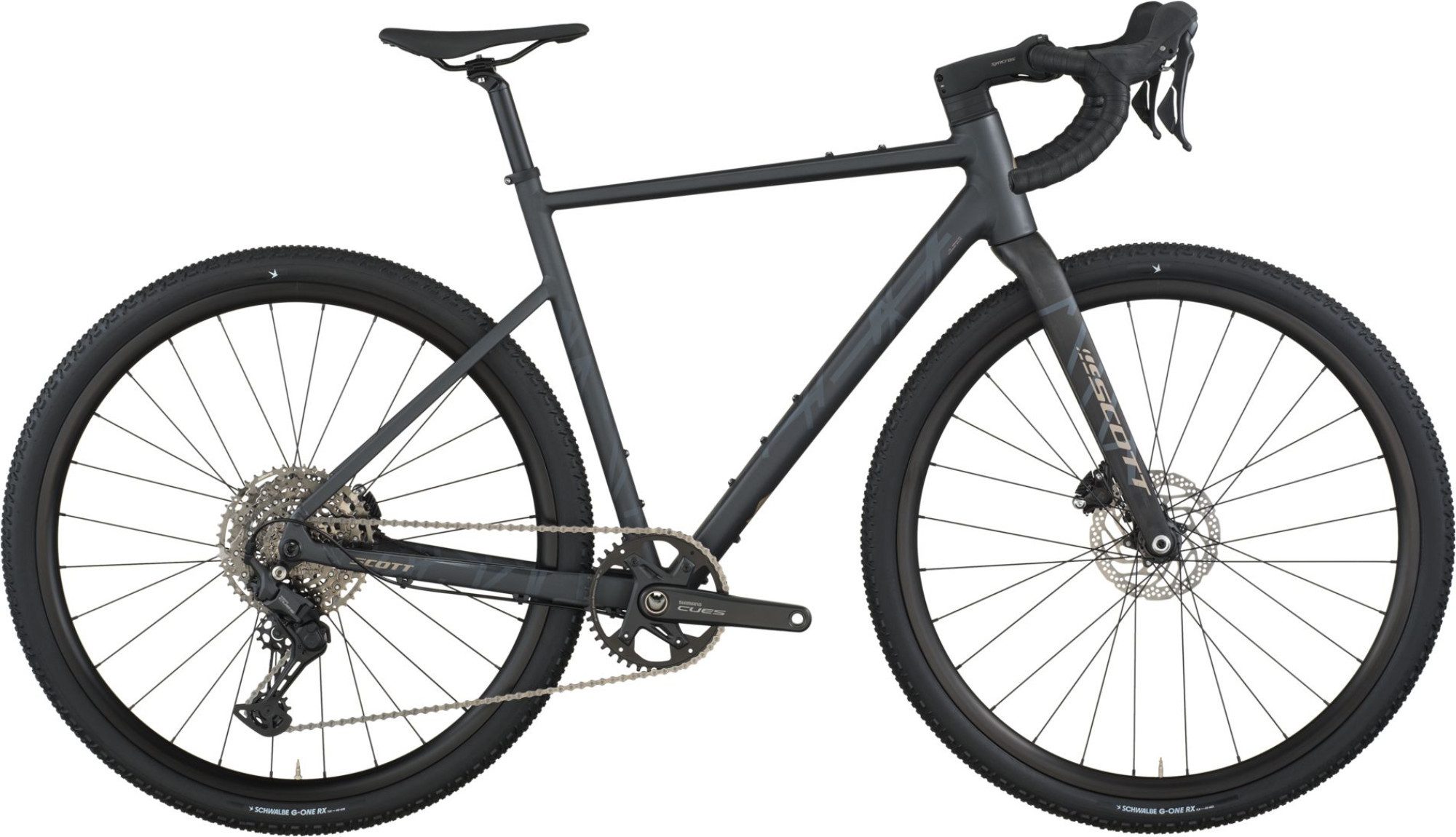 Scott Crossrad Speedster Gravel 30 black L / 56 cm, Shimano CUES RD-U6000, 10 Speed Schaltwerk