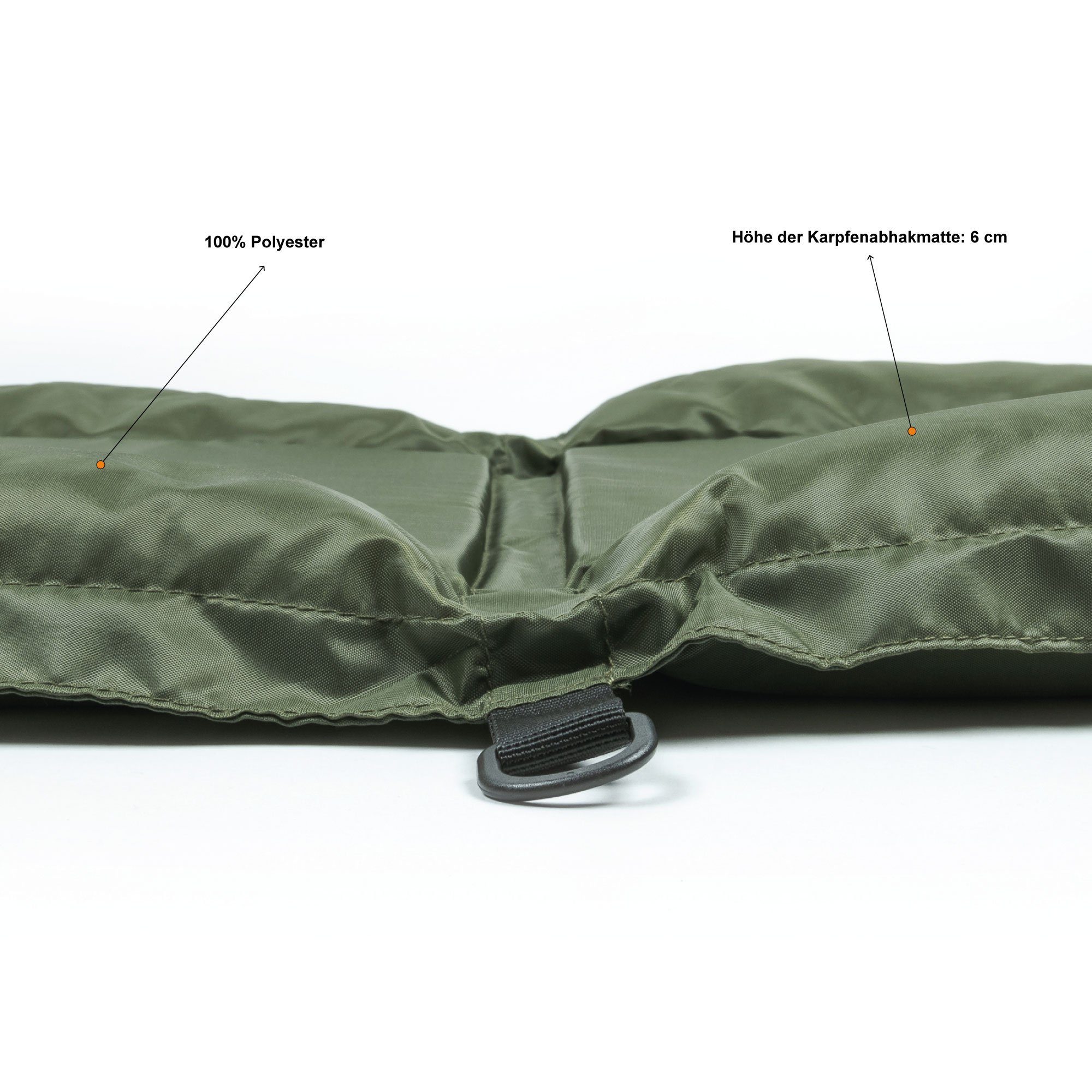 Zite Sportmatte Karpfen Abhakmatte XXL - Schwimmend & Extra hoher Rand - 100x70cm