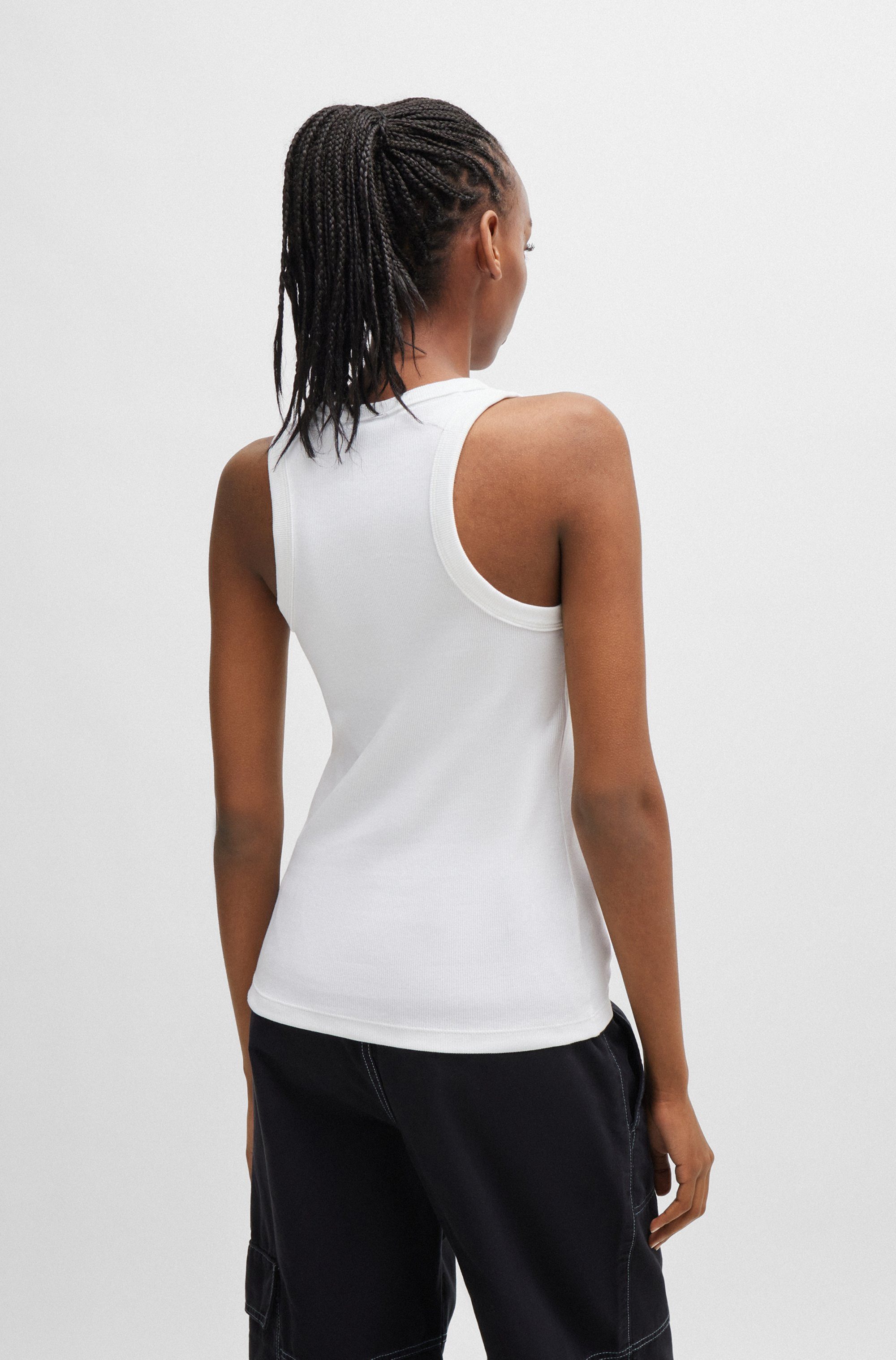 HUGO Blue Tanktop Easy Tank Rippware günstig online kaufen