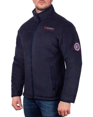 Geographical Norway Fleecejacke Herren Outdoor Jacke bausine (1-St) mit Stehkragen