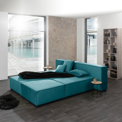 Max Winzer® Wohnlandschaft »MOVE«, Set, Sofa-Set 09 aus 6 Sitz-Elementen, inklusive 3 Zierkissen, auch als Bett stellbar