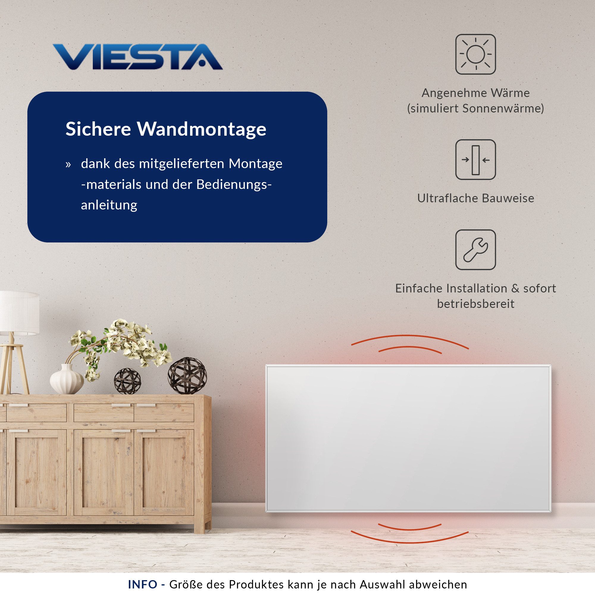VIESTA Infrarotheizung VIESTA® H450-SP Spiegel Infrarotheizung günstig online kaufen