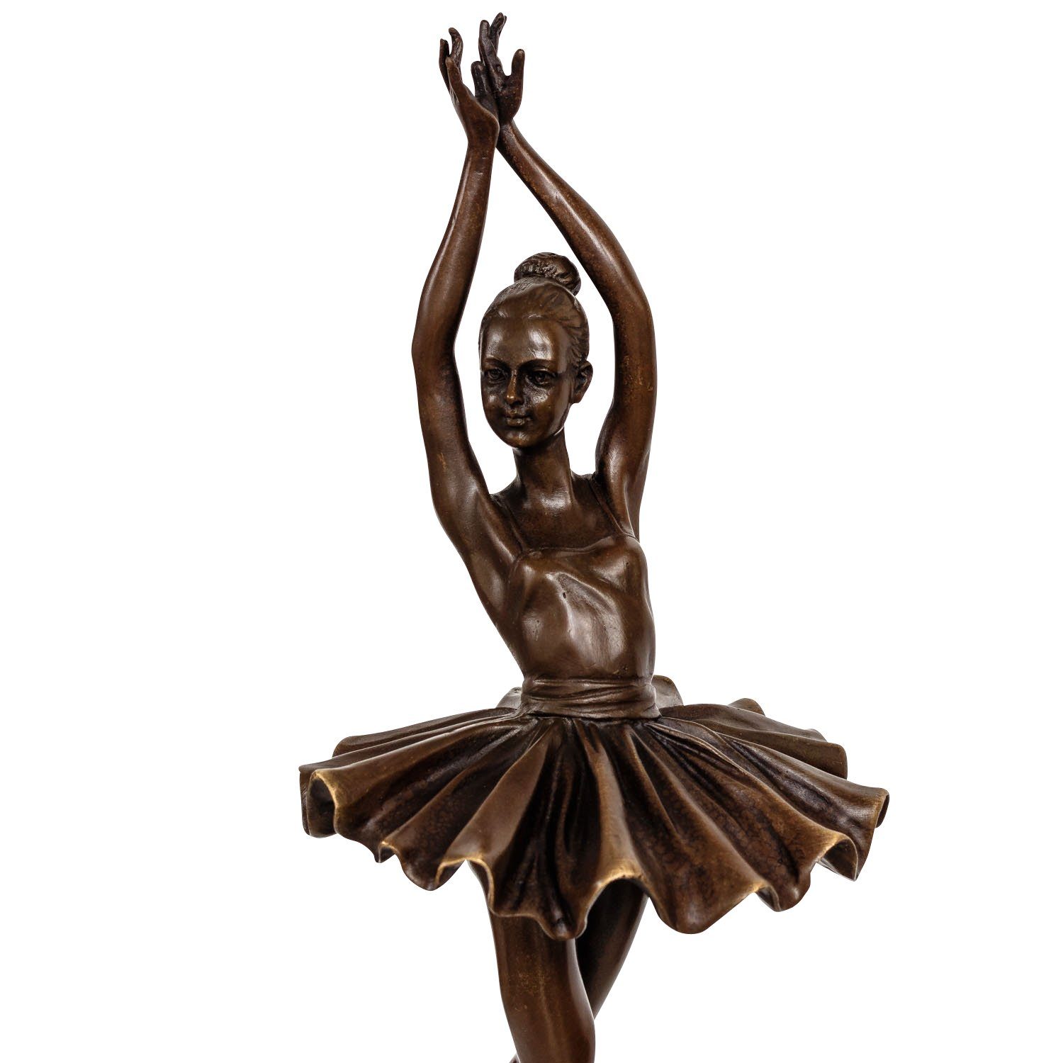 Skulptur Repl nach Ballett Aubaho Ballerina Bronzeskulptur Degas Tänzerin Figur Bronze