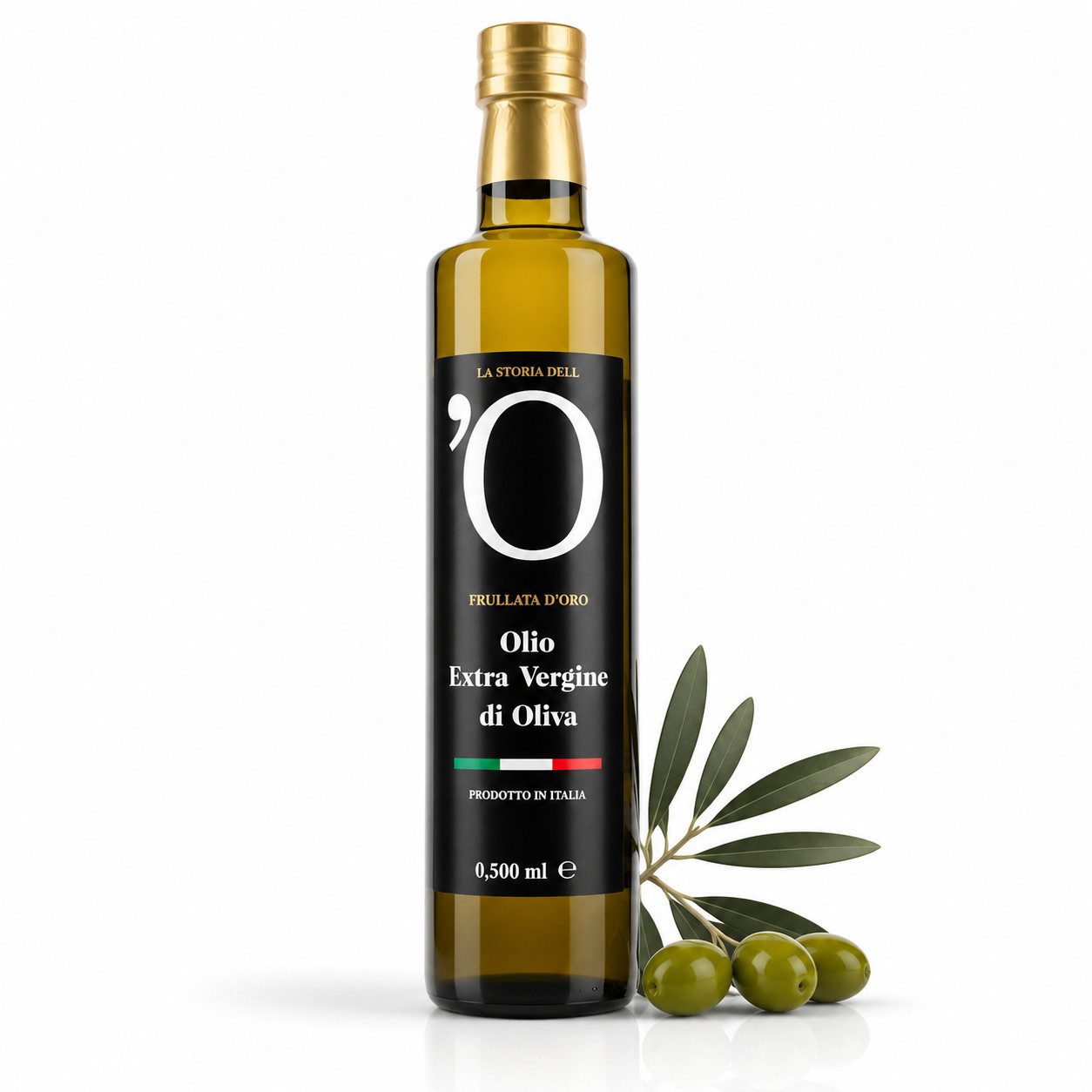 Orodelsud Speiseöl Natives Olivenöl Extra Vergine 500 ml – Kalabrien, 1 x 455 g, 0,5 l, 500 ml, 1 St. (Packung), Kalt gepresst,Nativ Extra Vegan Ohne Zusatzstoffe
