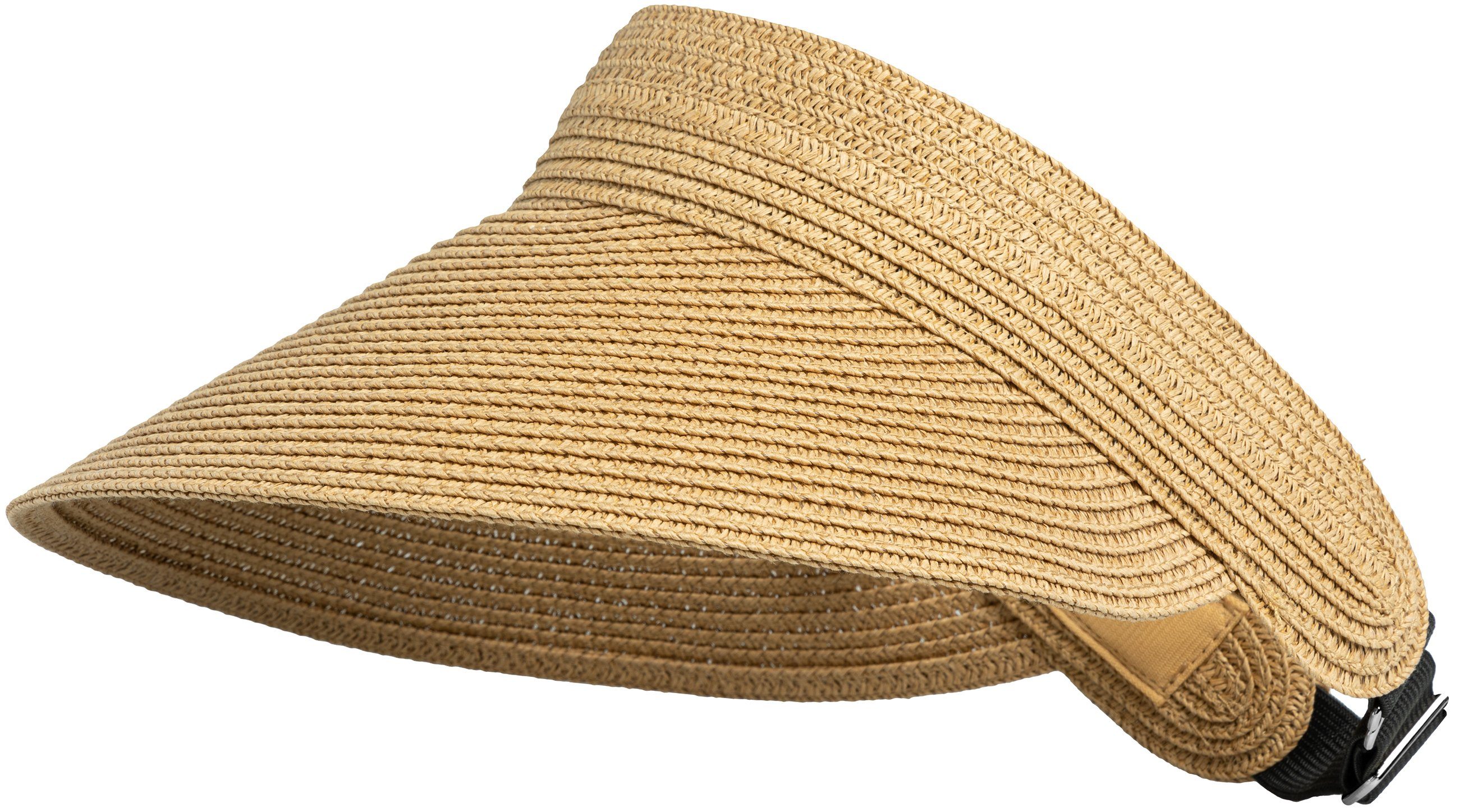 Caspar Strohhut HT027 verstellbare leichte Damen Sommer Schirmmütze Sonnenv günstig online kaufen