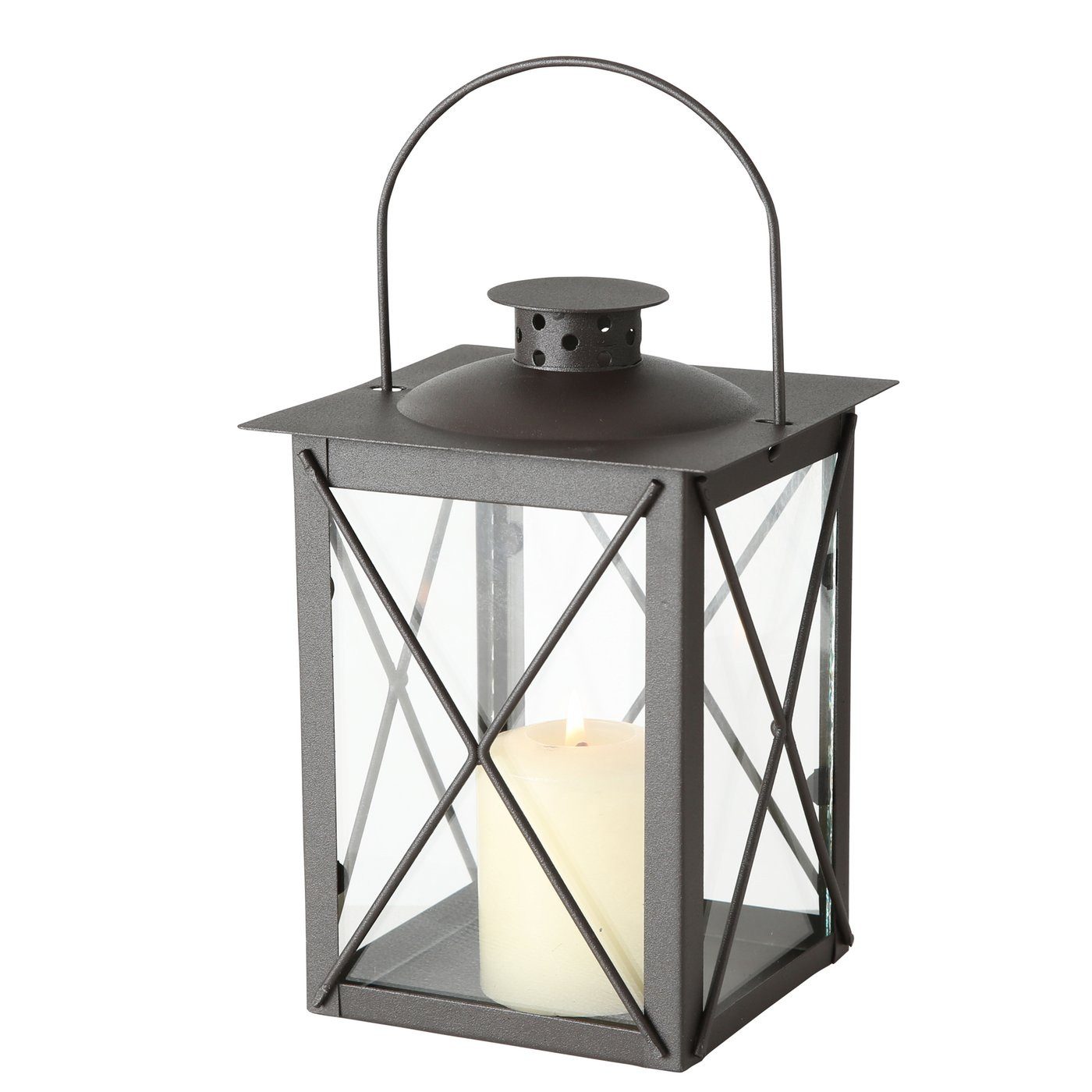BOLTZE Kerzenlaterne Boltze Laterne Farol, Indoor, H 20cm, B 14 cm, Eisen S/L