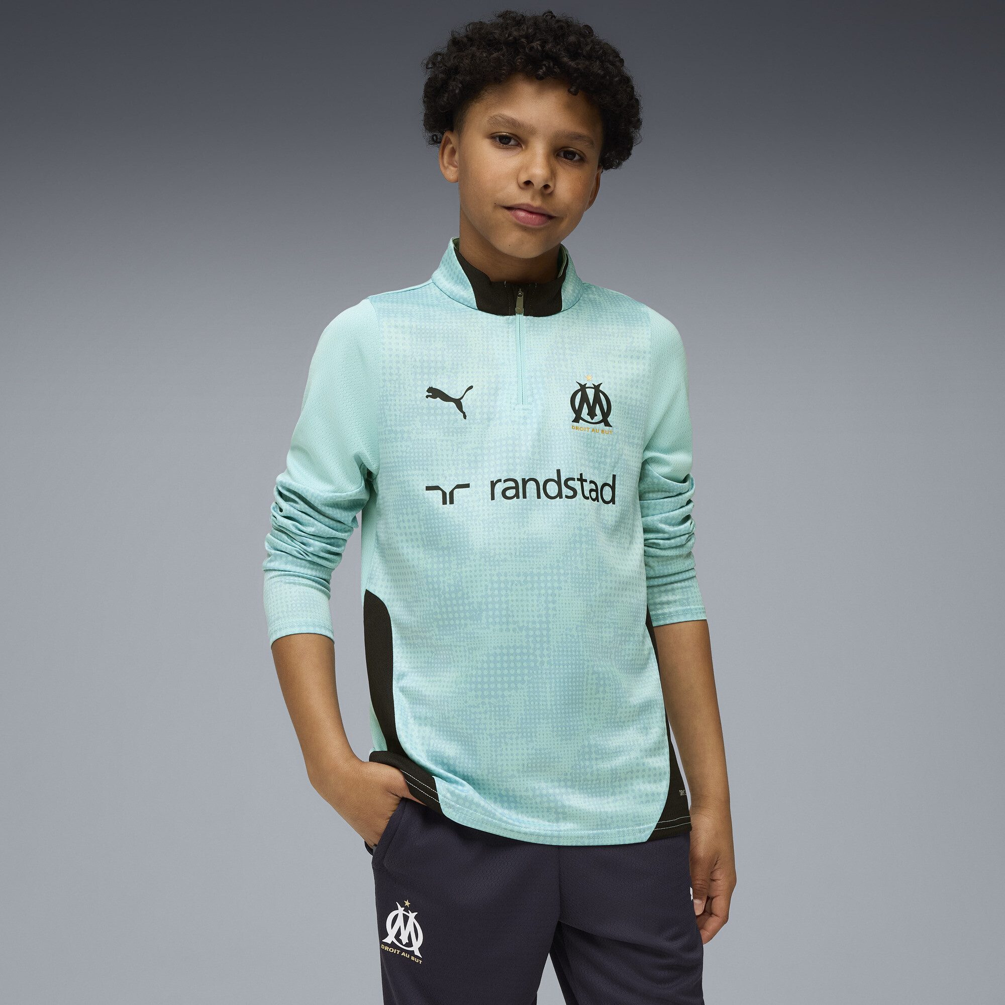 PUMA Trainingspullover Olympique de Marseille Trainingstop Jugendliche