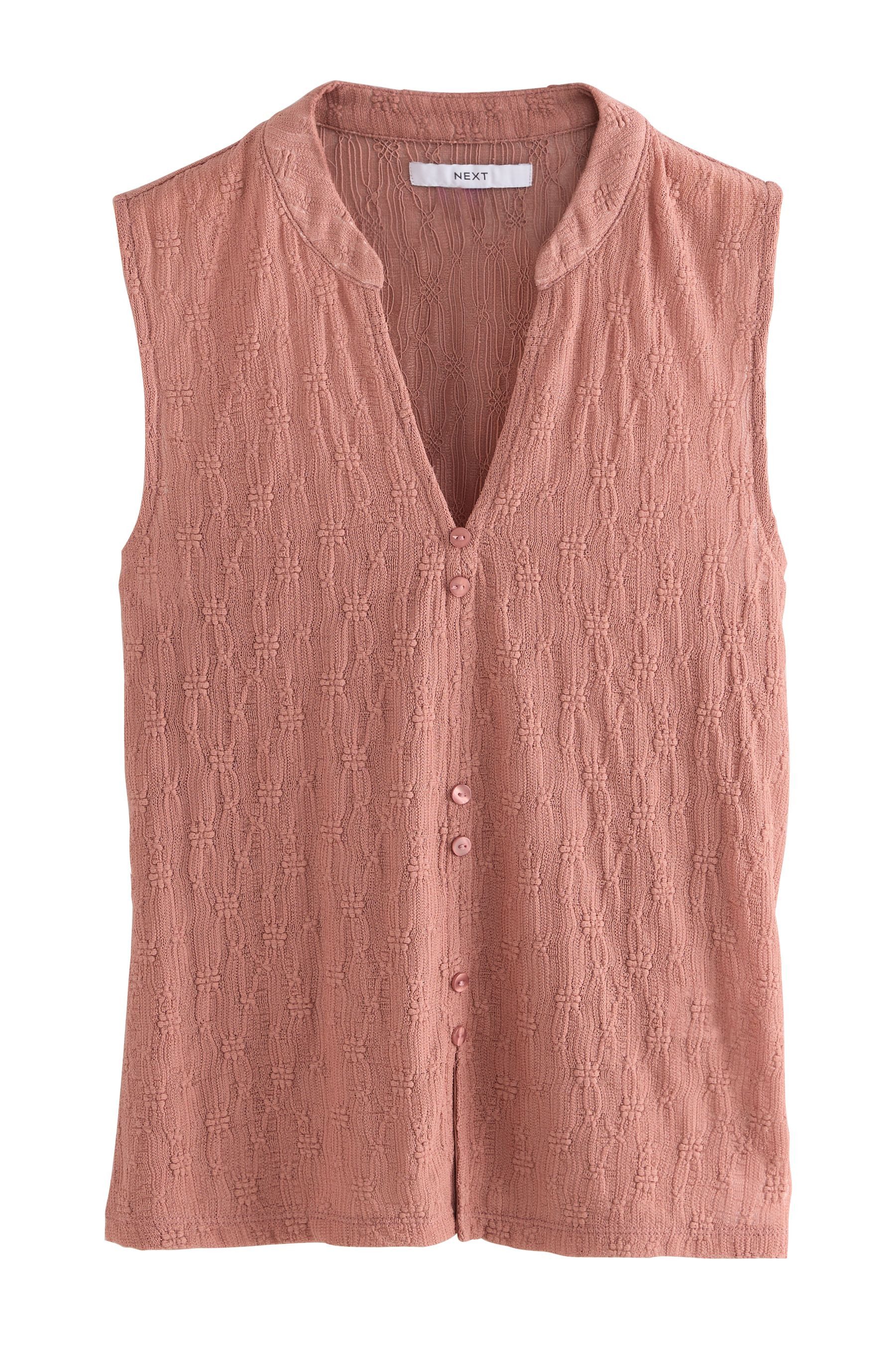 Next Blusentop Durchgeknöpftes transparentes Spitzenoberteil (1-tlg) günstig online kaufen