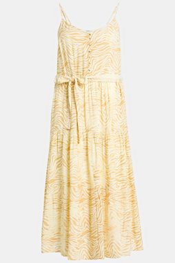 Studio Untold Jerseykleid Kleid A-Line Zebra Print Spaghetti-Träger Volant