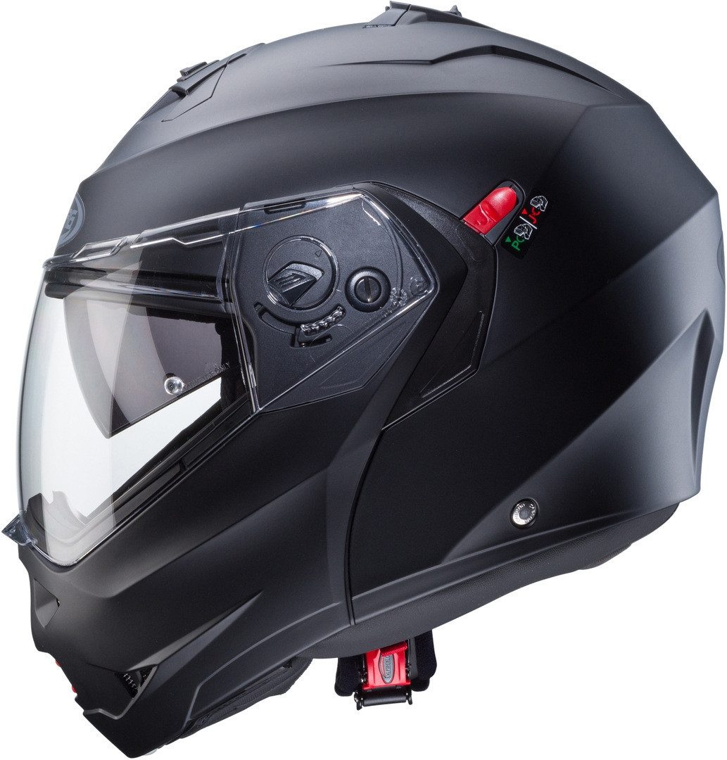 Caberg Motorradhelm Duke X Klapphelm, vorbereitet für Kommunikationssystem,integriertes Sonnenvisier