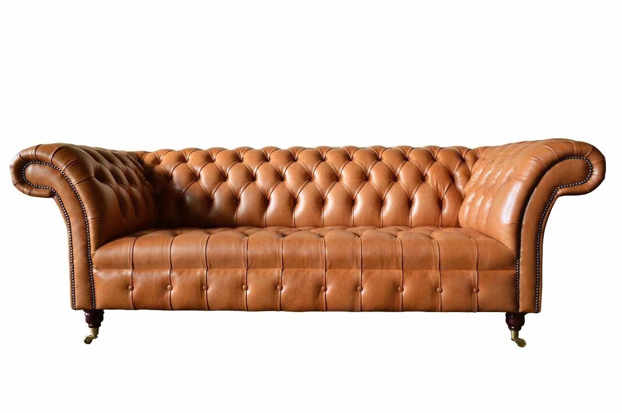 Europe Made JVmoebel Sofa Polster In Braun Couchen Neu, Sofas Chesterfield 4 Sitz Sofa Modern Sitzer
