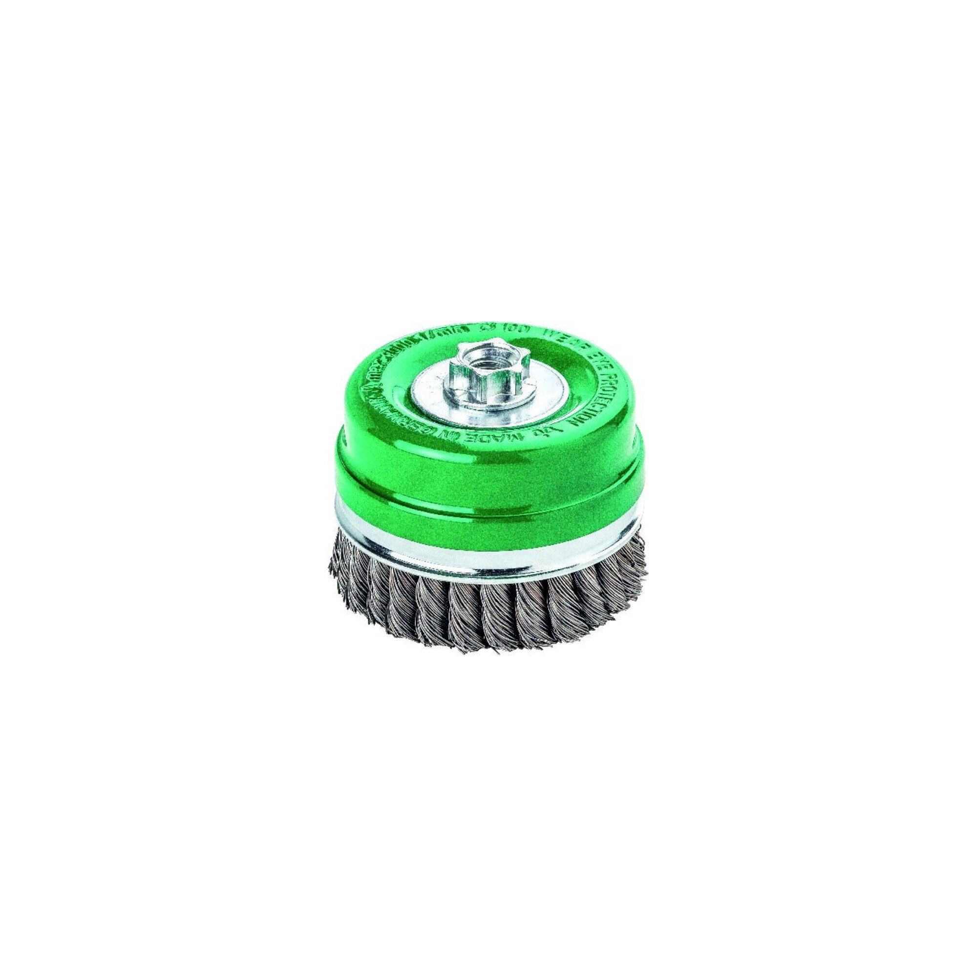 Lessmann Rundbürste Lessmann Topfbürste INOX-Draht 0,50 mm, Bürsten-⌀xGewinde: 80XM14 mm