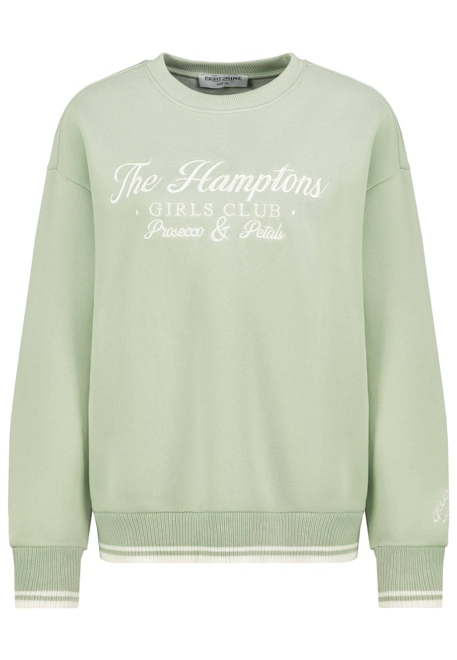 Eight2Nine Longpullover Pullover mit Frontprint (1-tlg) günstig online kaufen