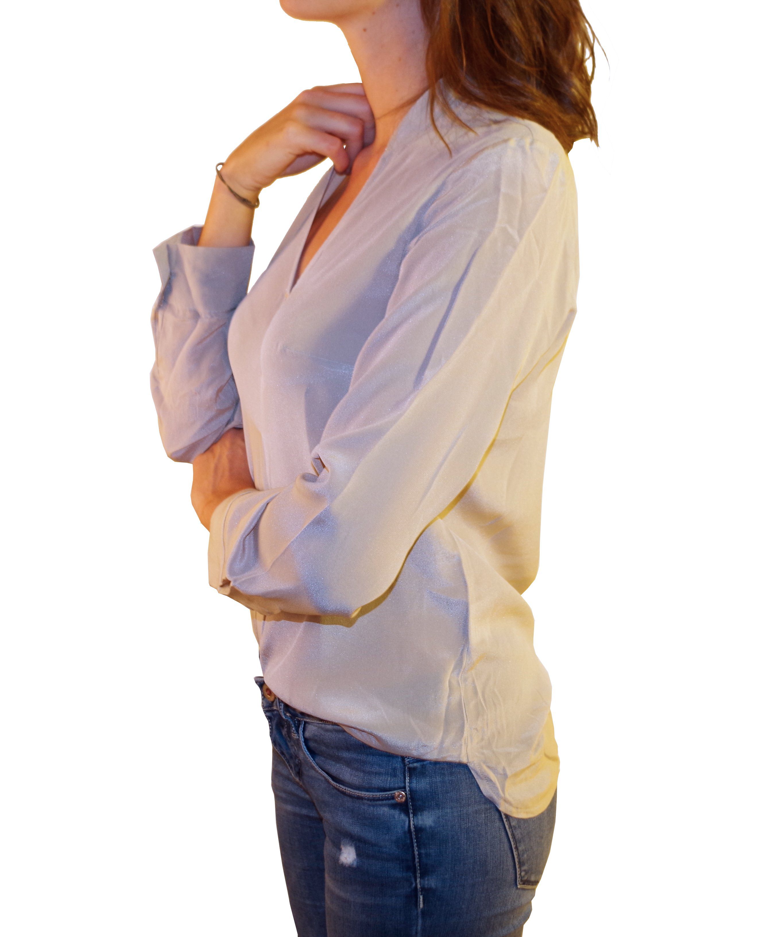 Posh Gear Seidenbluse Damen Bluse Piuseta aus 100% Seide