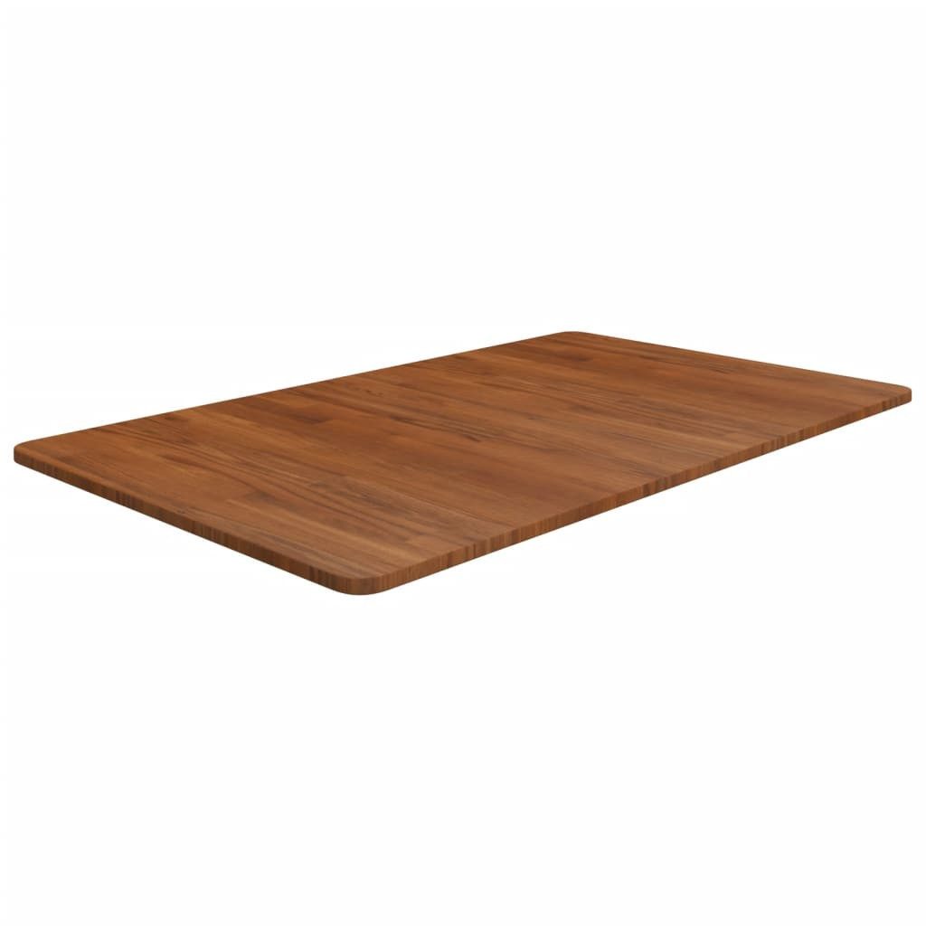 vidaXL Arbeitsplatte Waschtischplatte Dunkelbraun 100x60x1,5 cm Massivholz Behandelt
