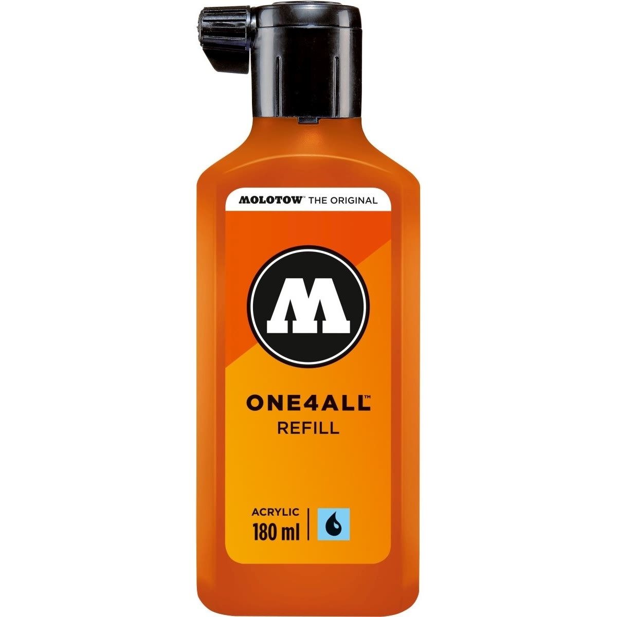 MOLOTOW Füllhalter Nachfülltinte One4All für Permanentmarker 180ml dare orange