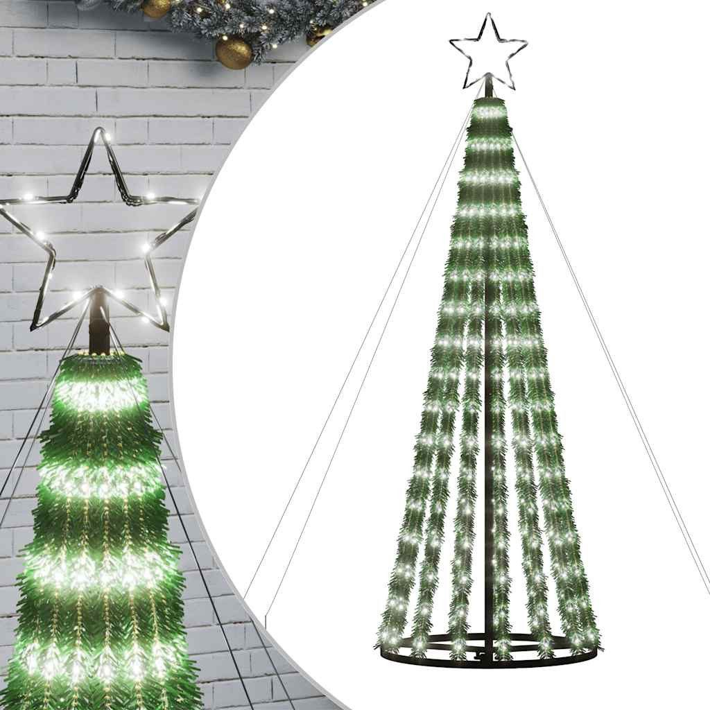 vidaXL LED Baum LED Weihnachtsbaum 275 LEDs Kaltweiß 180 cm