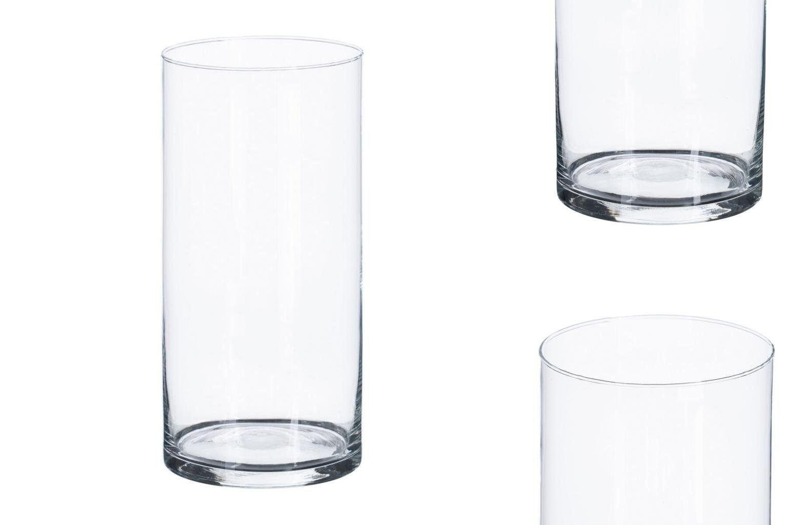 Bigbuy Dekovase Vase Glas 25 x x 12 Durchsichtig 12 cm