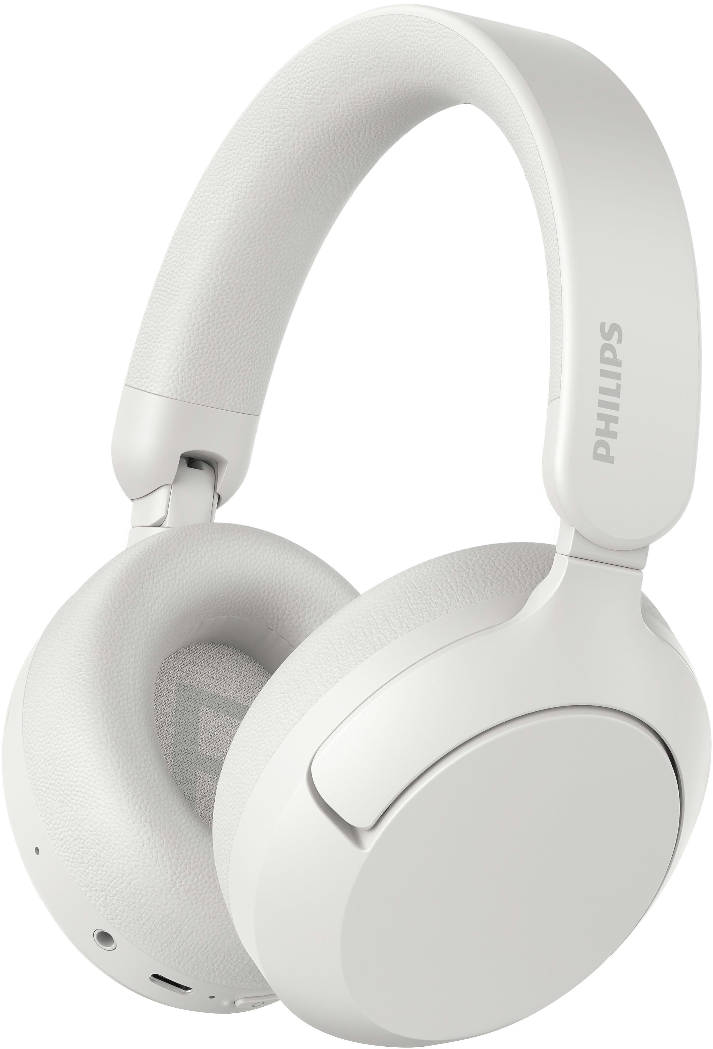 Philips TAH6000WT/00 Over-Ear-Kopfhörer (Active Noise Cancelling (ANC), Adaptive Noise-Cancelling, Hi-Res, Multi-Point-Verbindung, Sprachsteuerung, Transparenzmodus, Google Assistant, Siri, Bluetooth)