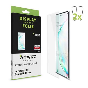 Artwizz Schutzfolie ScratchStopper Curved for Samsung Galaxy Note 10 Plus (2er Pack), Galaxy Note 10 Plus