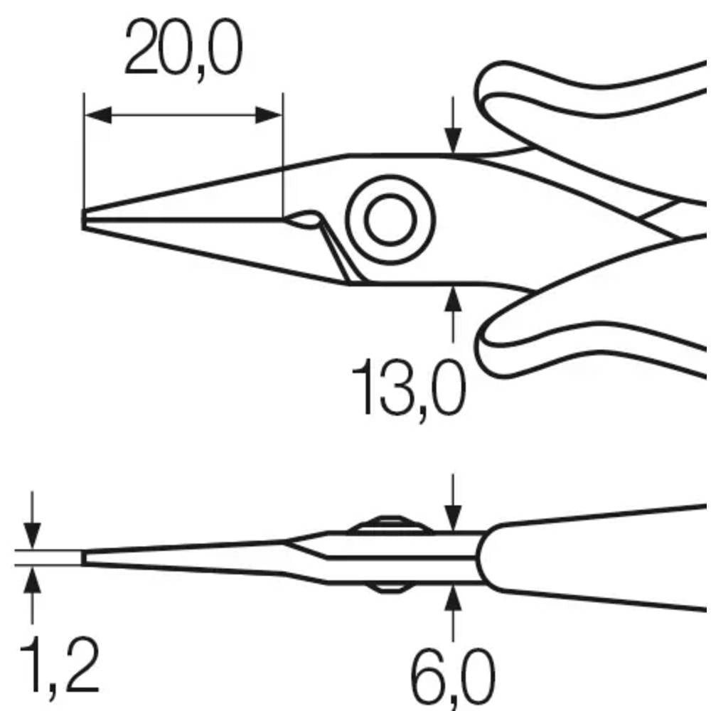Wiha Spitzzange Spitzzange Electronic 26801