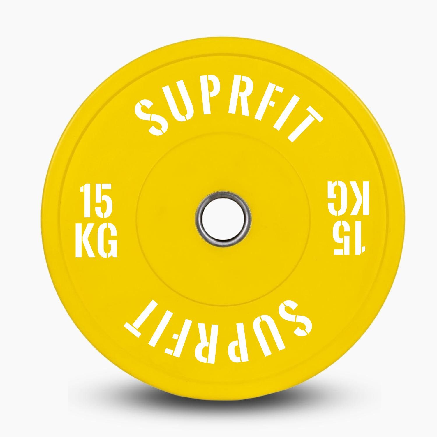 Hantelscheiben Colored Bumper Plate White Logo (einzeln)