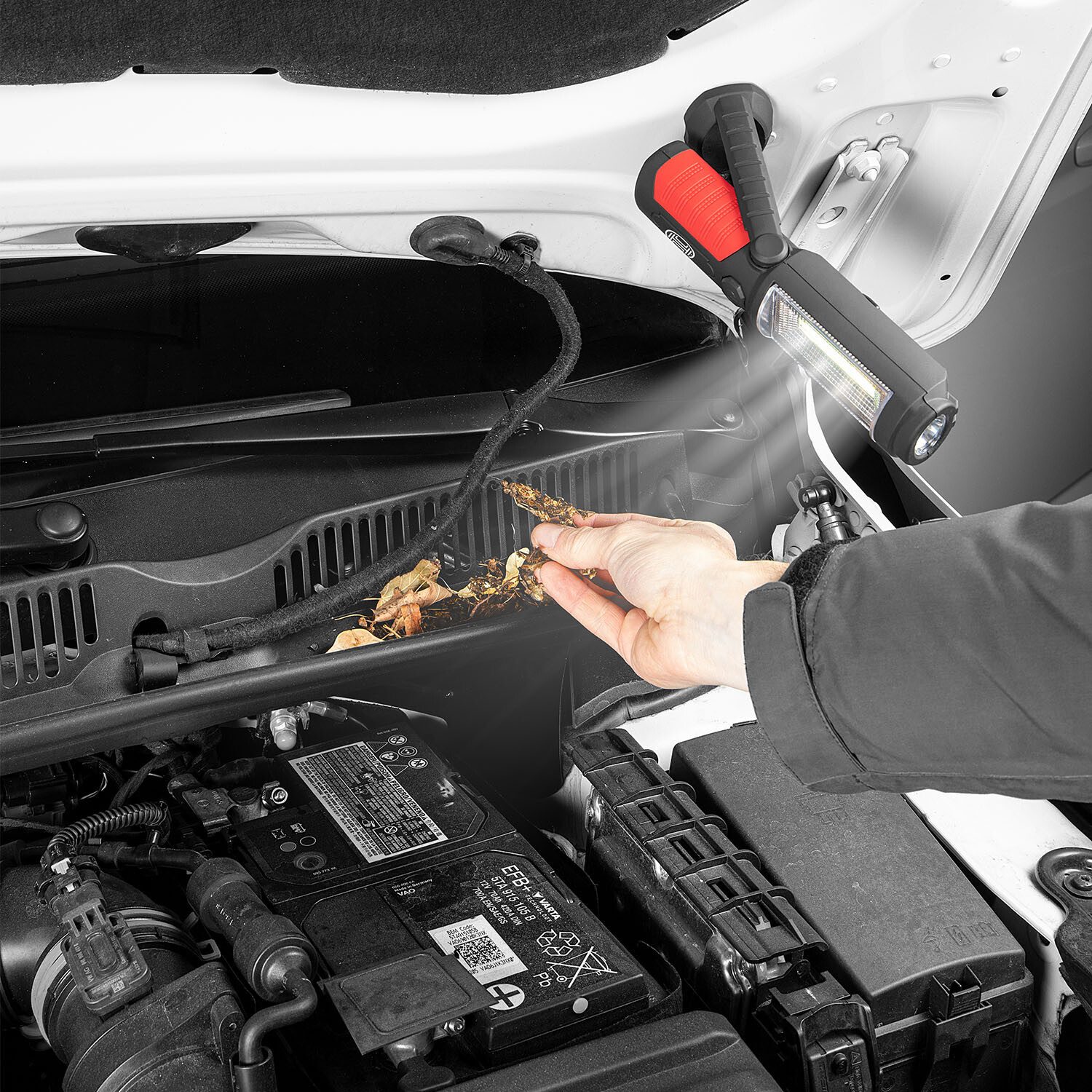 HEYNER LED Arbeitsleuchte Werkstattlampe Akku LED-Arbeitsleuchte wiederaufladbar