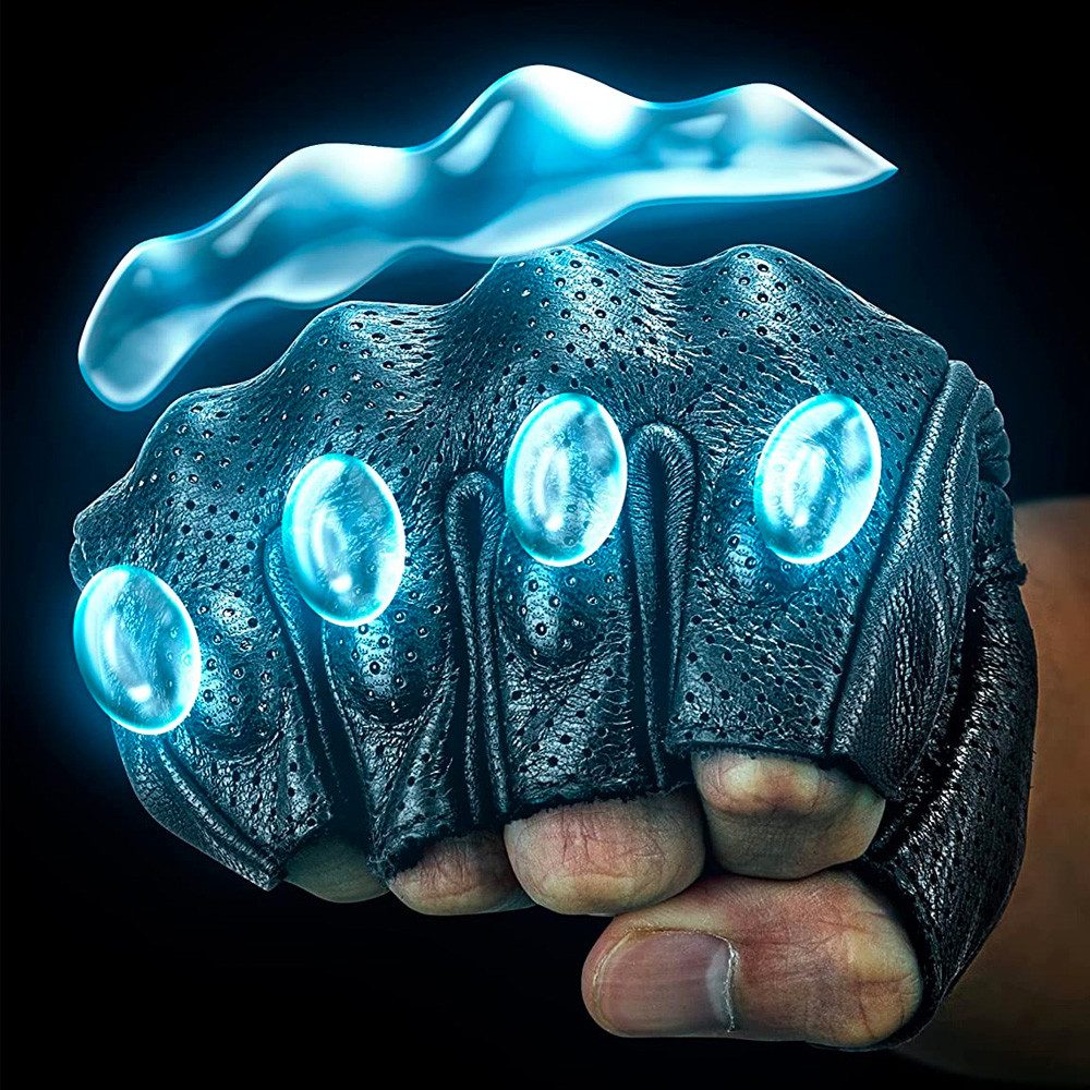 ROCKBROS Motorradhandschuhe Bikerhandschuhe Fahrhandschuhe Halbfingerhandschuhe (Spar-Set, 1-St., 15 x 10 cm perforiert) Knöchelschutz, Halbfinger, perforiert, Klettverschluss
