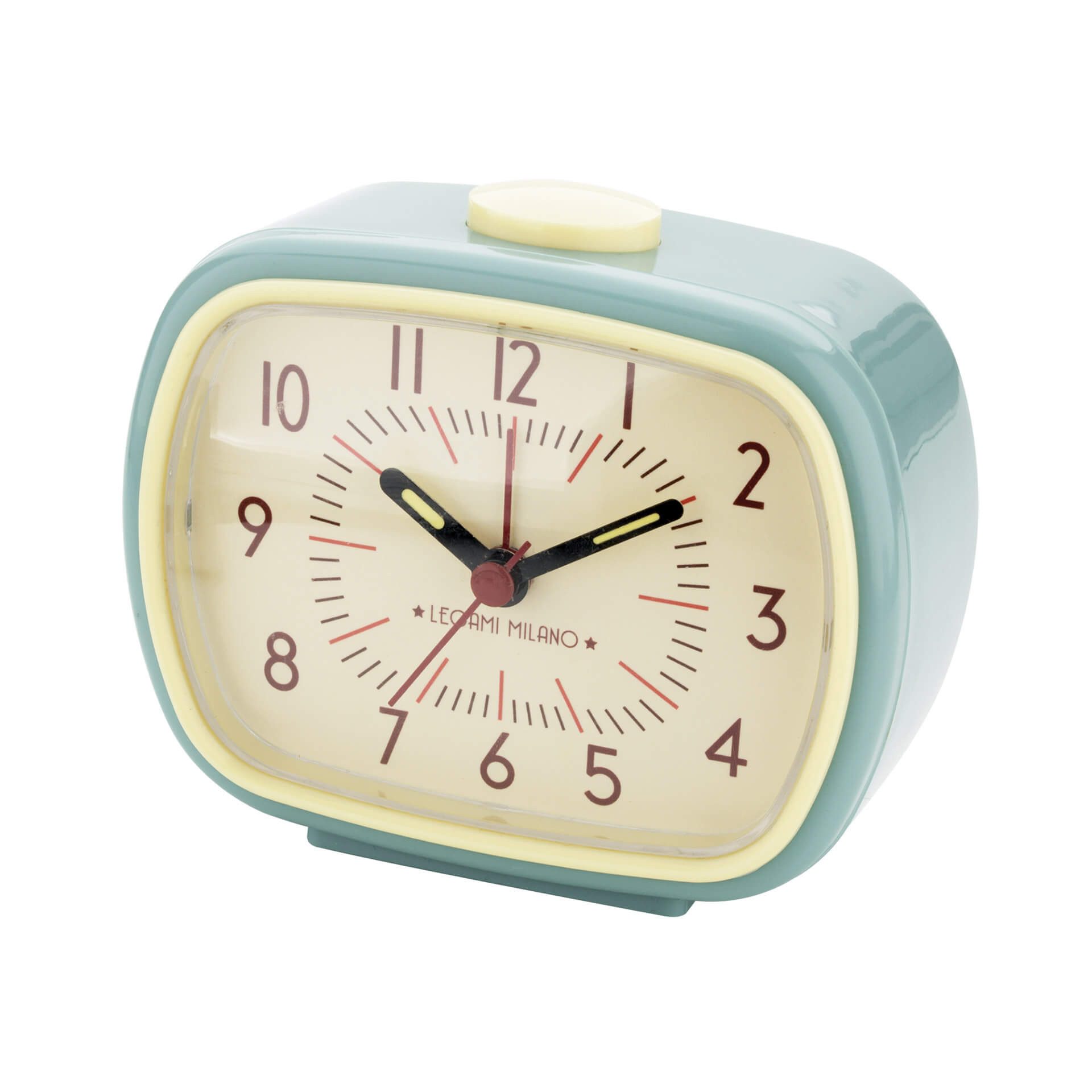 Legami Getränkeuntersetzer Wecker im Retro-Look - Aqua