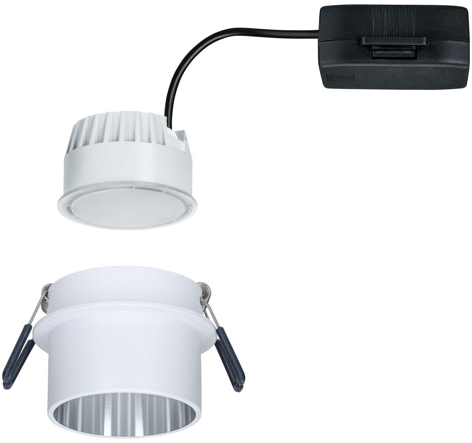 LED 3-Stufen-dimmbar Helligkeitsstufen, Gil, LED Einbauleuchte Paulmann Warmweiß, mehrere wechselbar, LED-Modul,