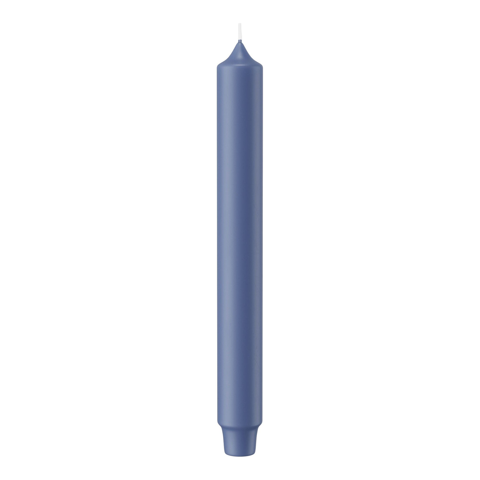Wiedemann Kerzen Tafelkerze Punchkerzen Grau-Blau 249 x Ø 28 mm, 8 Stück